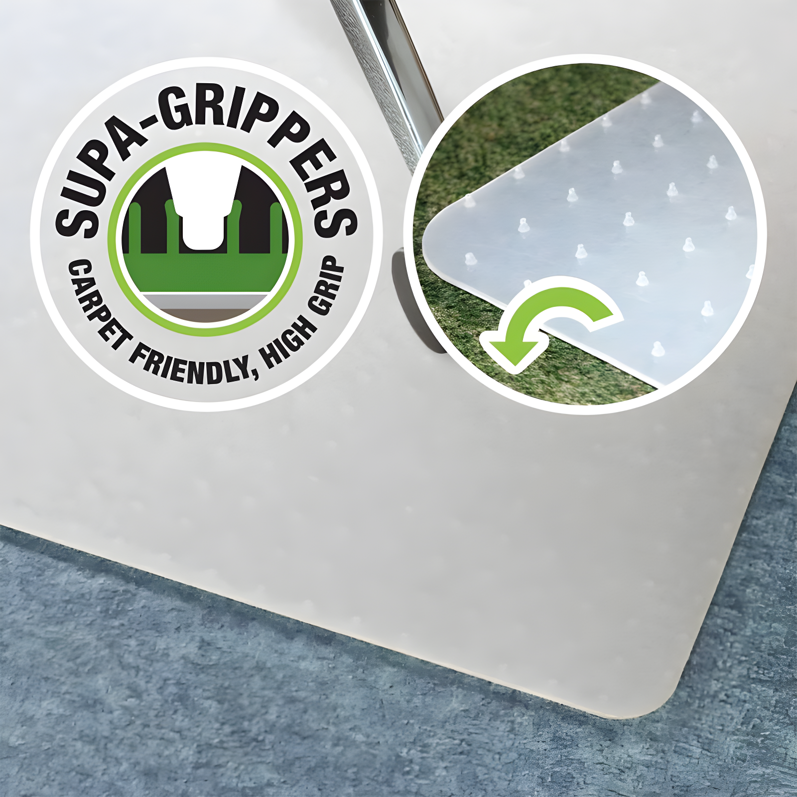 Floortex® Cleartex  Revolutionmat Polypropylene Rectangular Chair Mat for Carpets