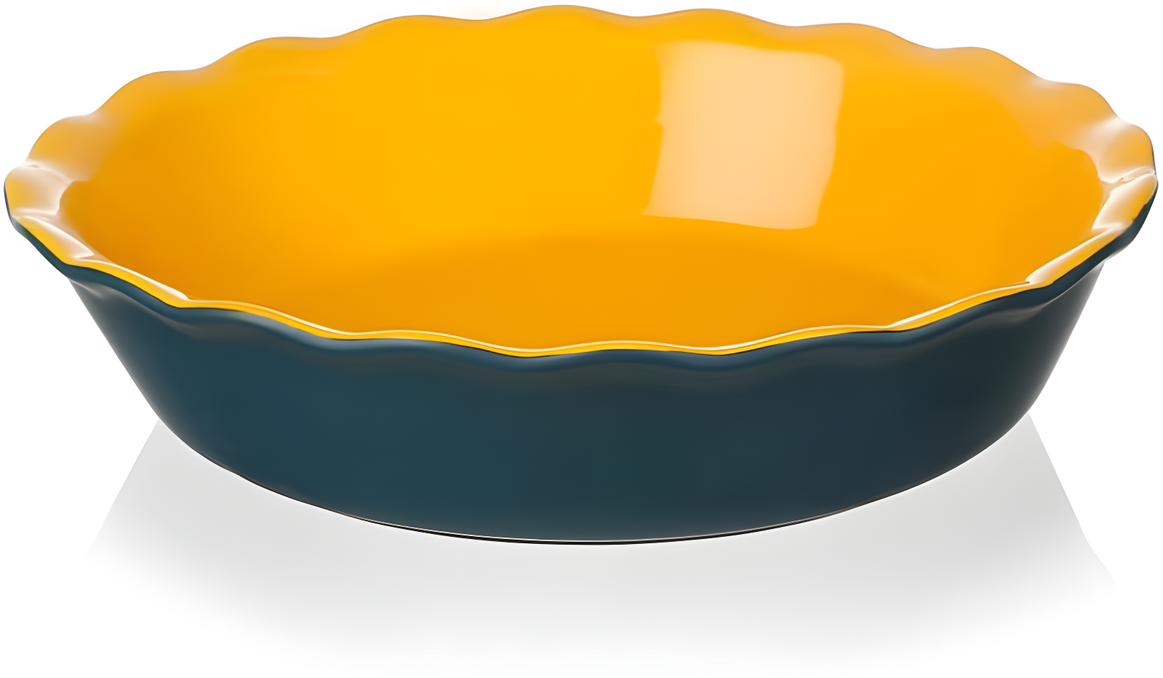 Molde para Pasteles de Cerámica Azul y Amarillo