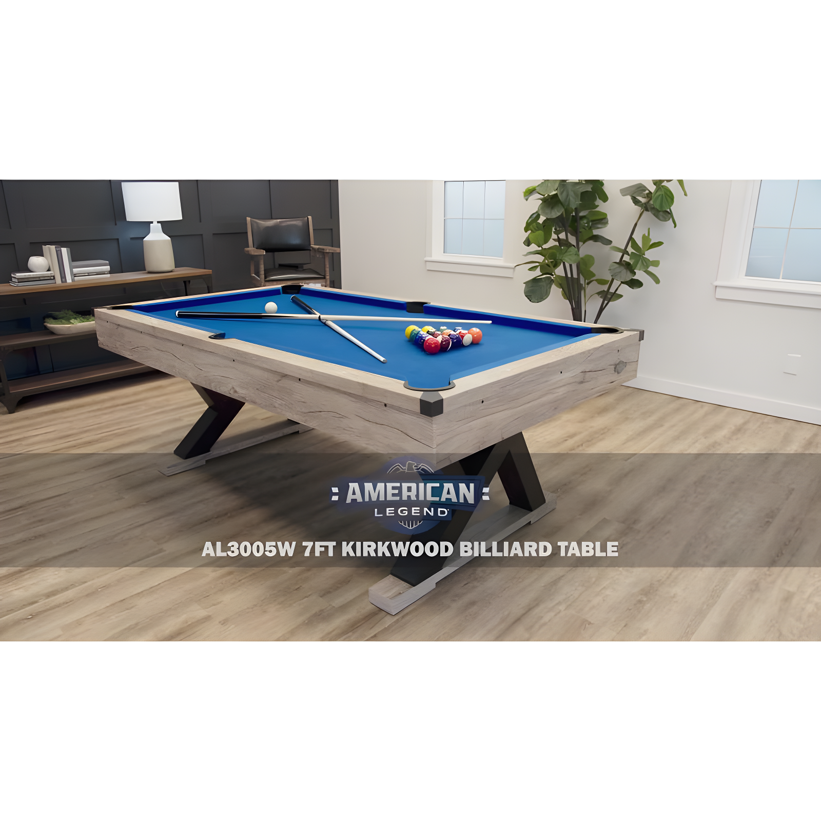 Kirkwood Pool Table - Rustic, Modern Design