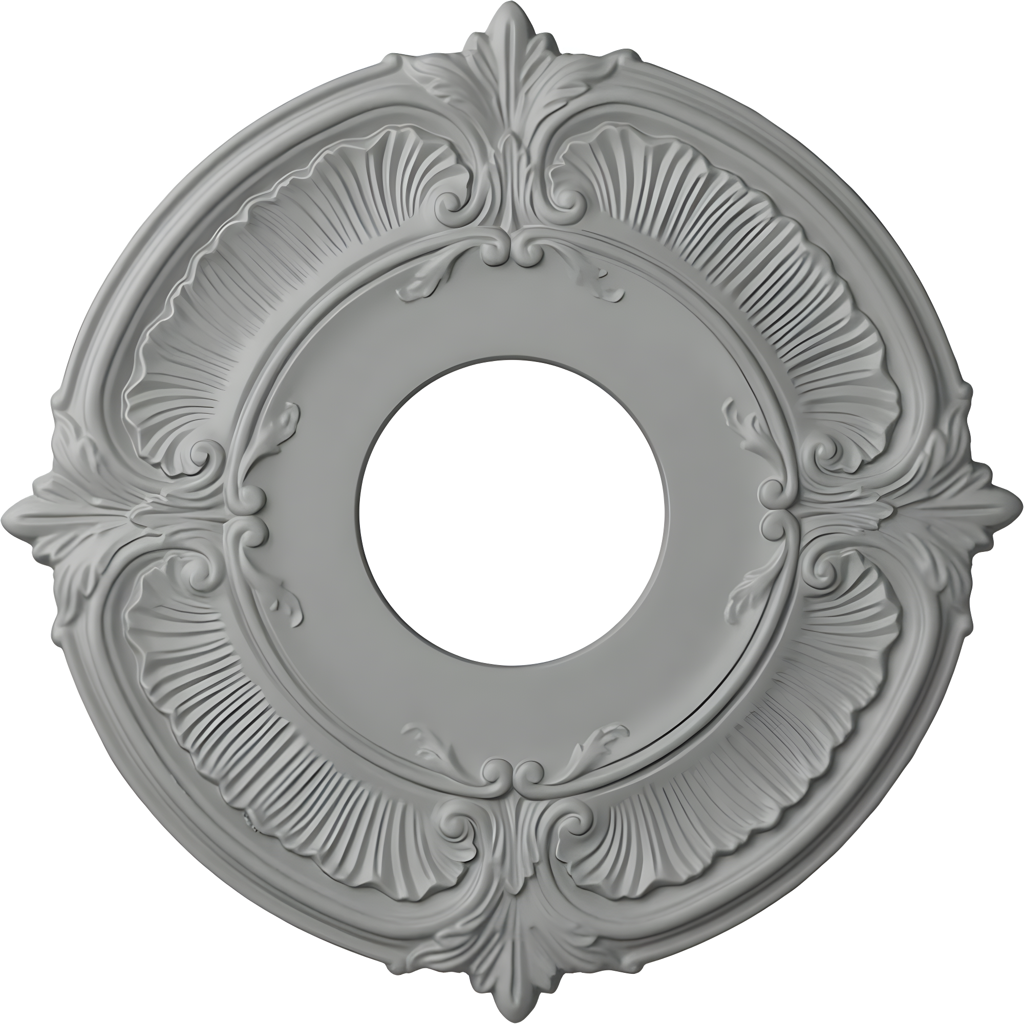 Ekena Millwork 12 3/4"OD x 4"ID x 1/2"P Attica Ceiling Medallion (Fits Canopies up to 4")