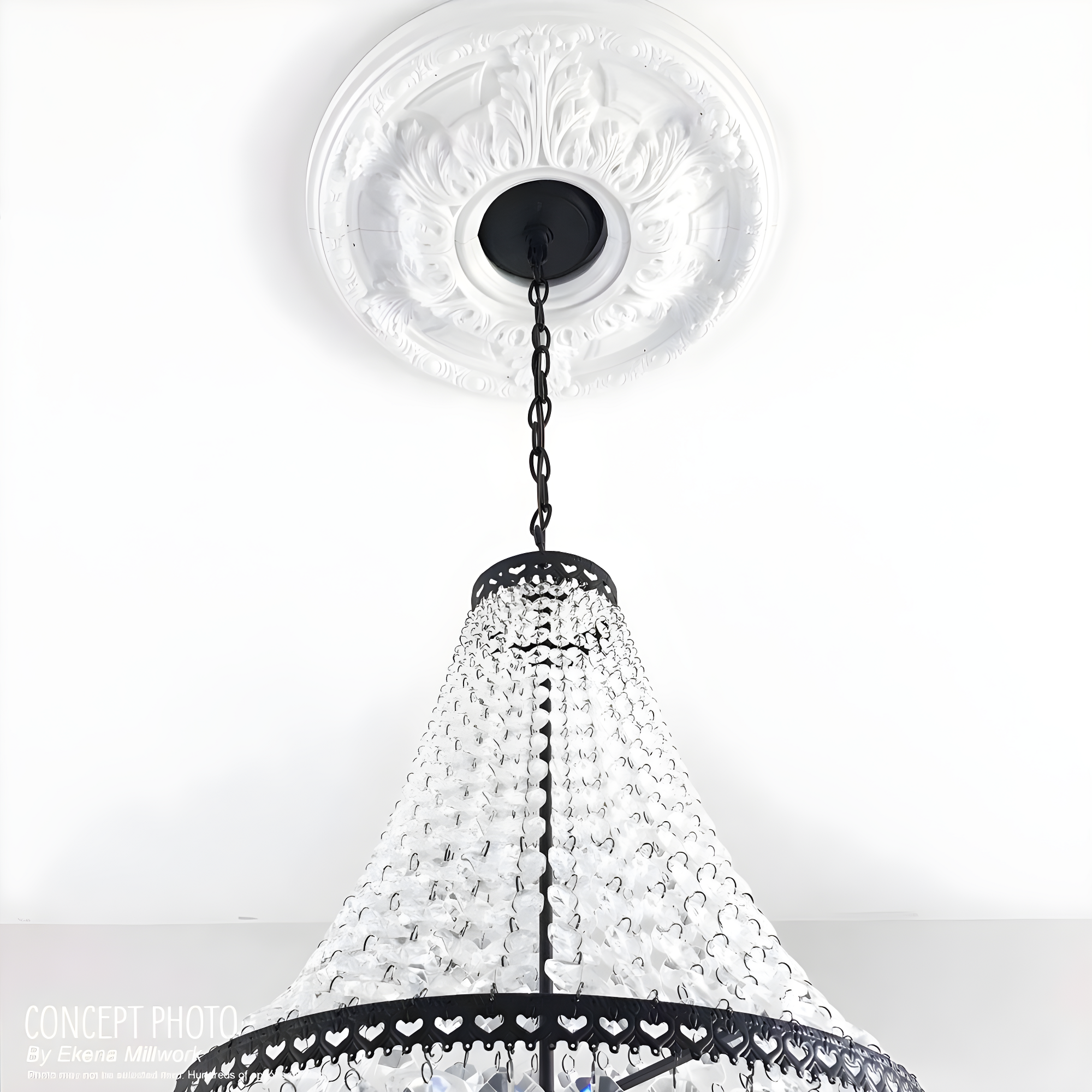 Ekena Millwork 12 3/4"OD x 4"ID x 1/2"P Attica Ceiling Medallion (Fits Canopies up to 4")