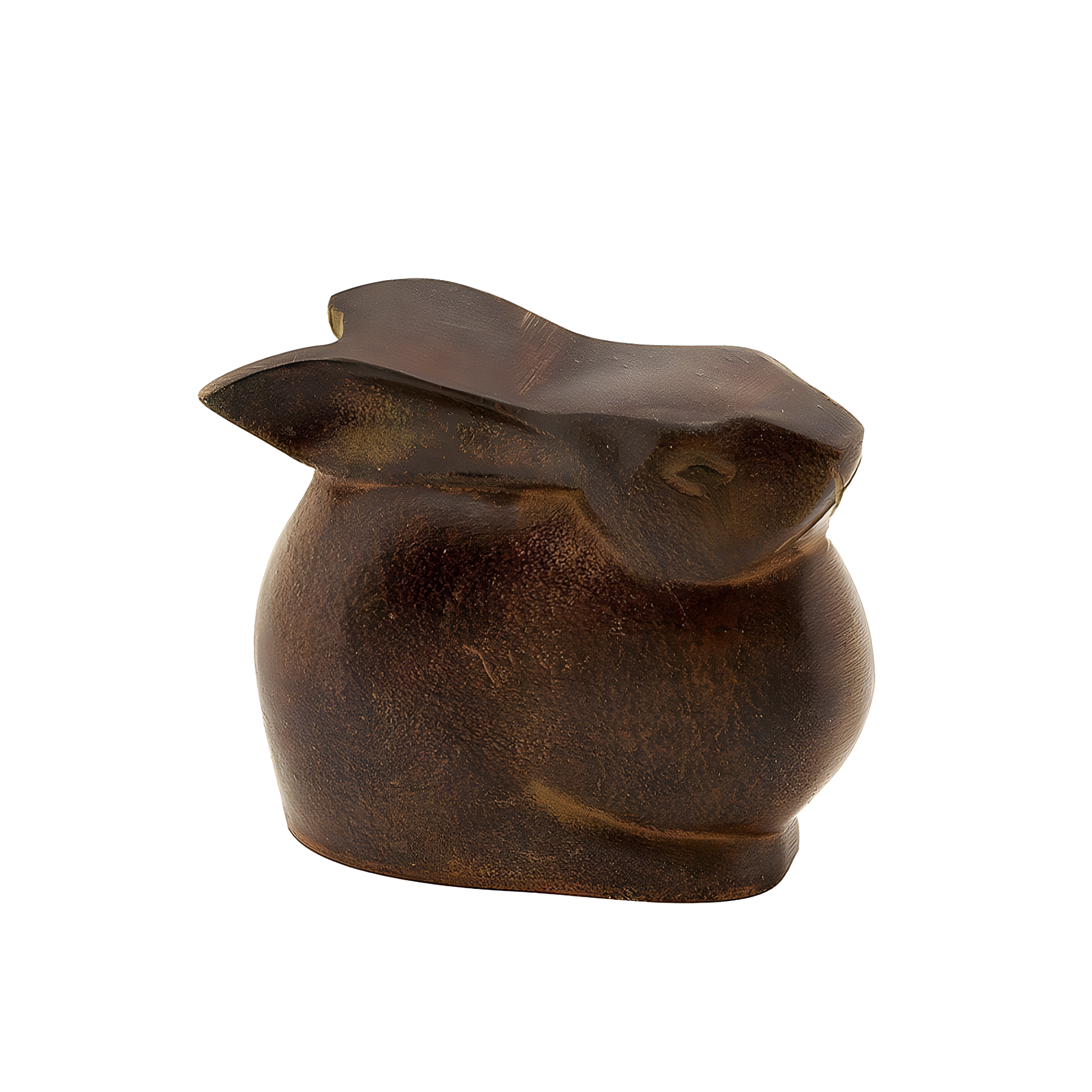 3.75" Tall Cast Aluminum Small Moon Bunny Indoor Outdoor Statue Antique Bronze Finish - Achla Designs: Garden Decor, Unique Animal Sculpture