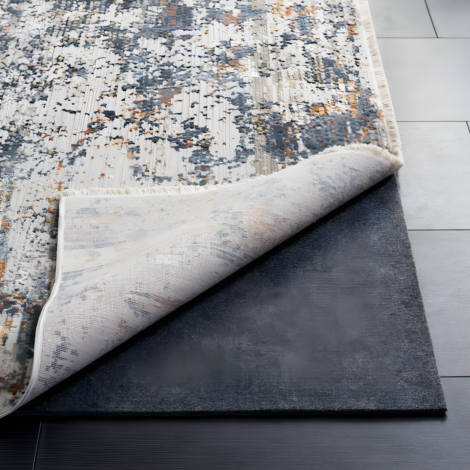 Dura Pad PAD130 Power Loomed Indoor Rug Pad - Grey - 5' x 7' - Safavieh