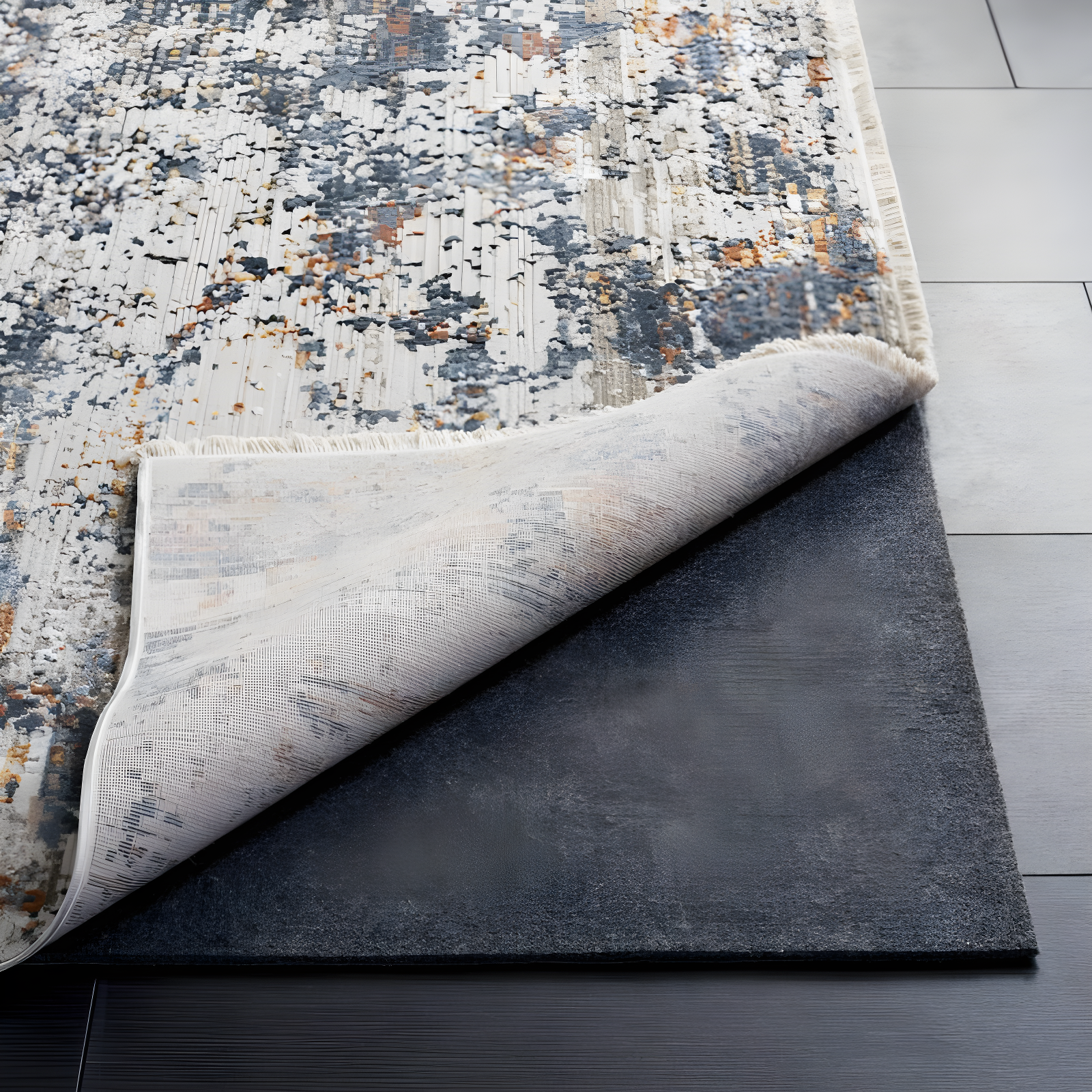 Dura Pad PAD130 Power Loomed Indoor Rug Pad - Grey - 5' x 7' - Safavieh