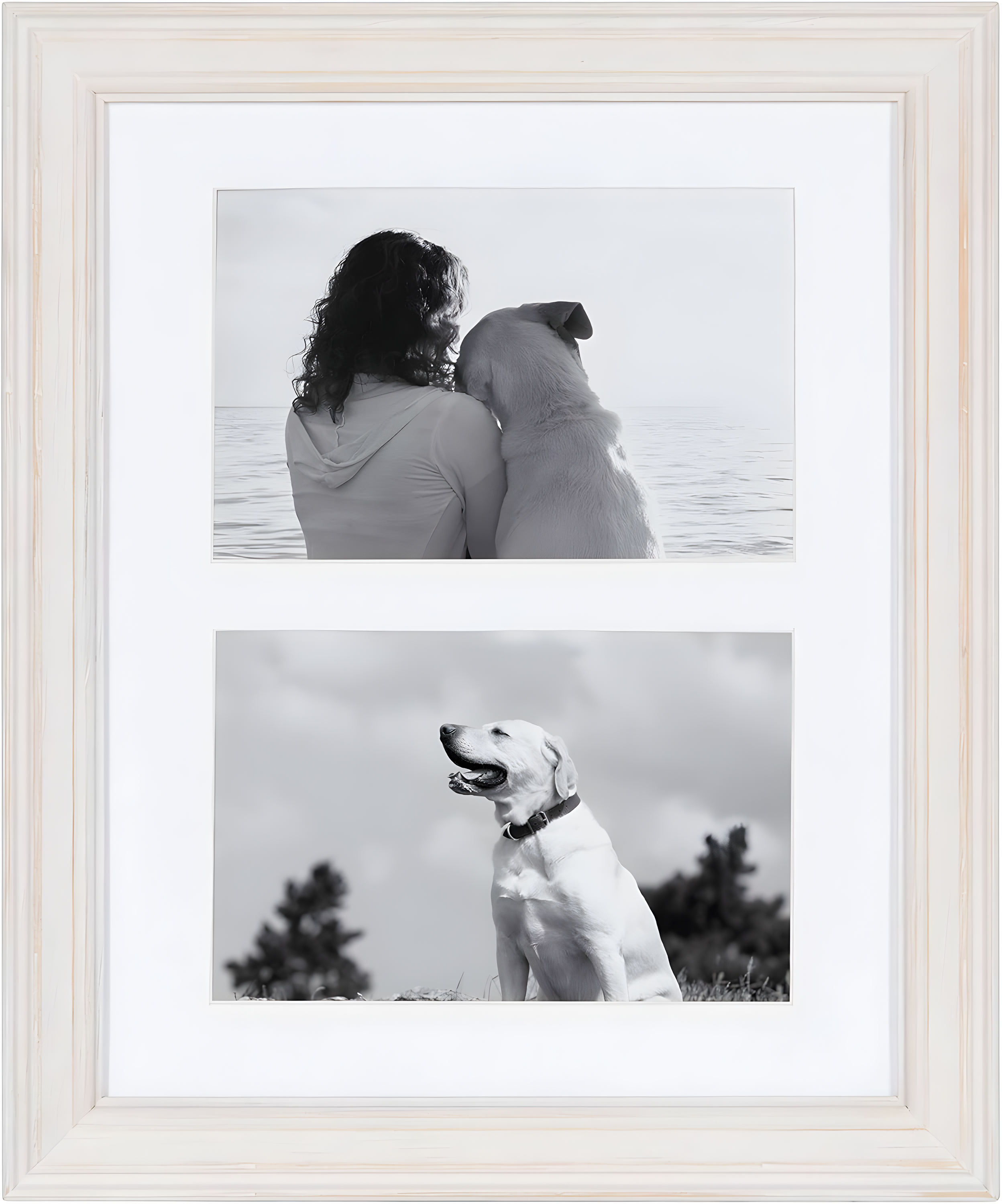 10pc Bordeaux Frame Box Set Matte White - Kate & Laurel All Things Decor: Wall Display, Modern Decor Style