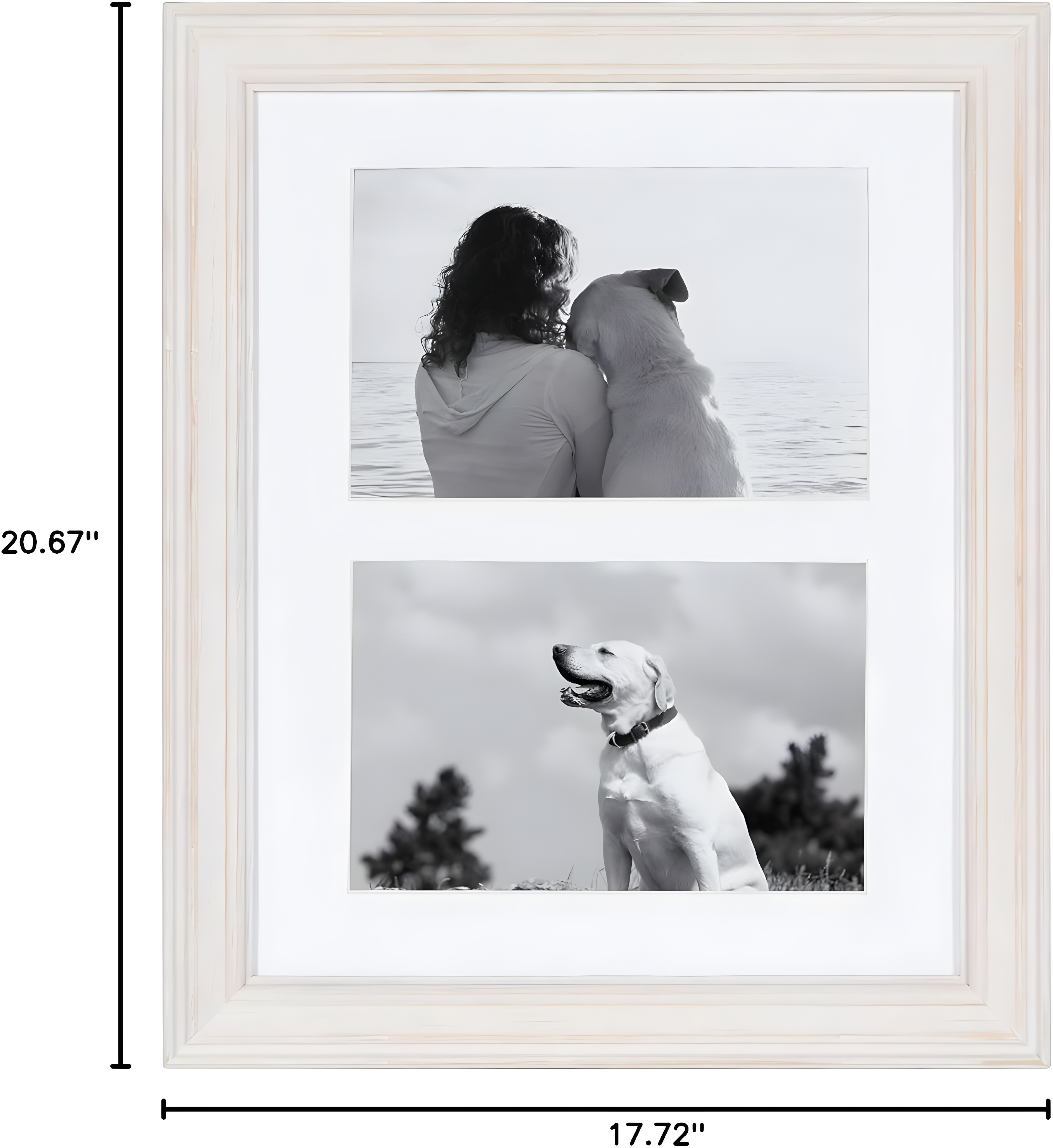 10pc Bordeaux Frame Box Set Matte White - Kate & Laurel All Things Decor: Wall Display, Modern Decor Style