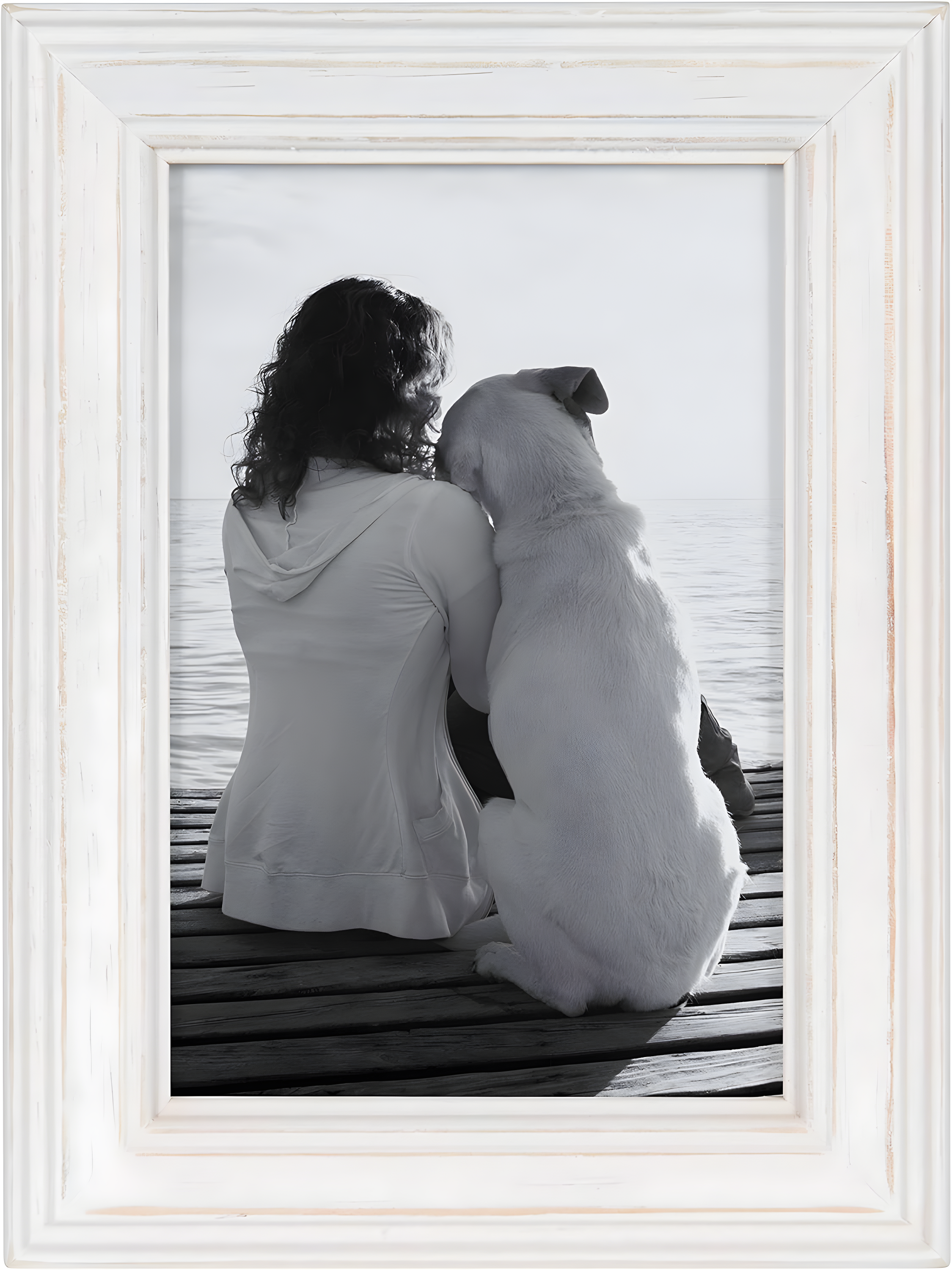 10pc Bordeaux Frame Box Set Matte White - Kate & Laurel All Things Decor: Wall Display, Modern Decor Style