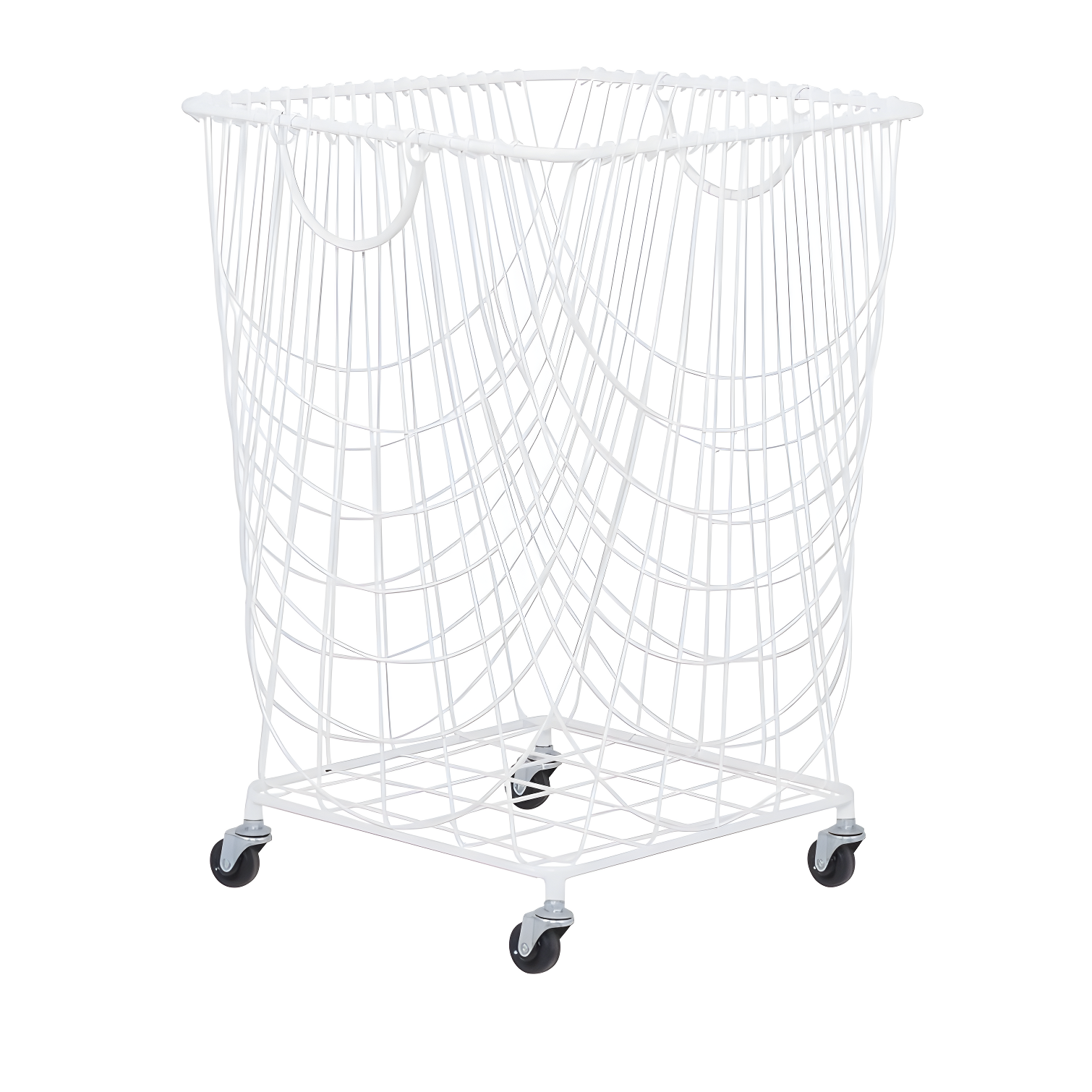 CosmoLiving by Cosmopolitan Metal Deep Set Metal Mesh Laundry Basket Storage Cart with Wheels and Handles & Reviews | Joss & Main