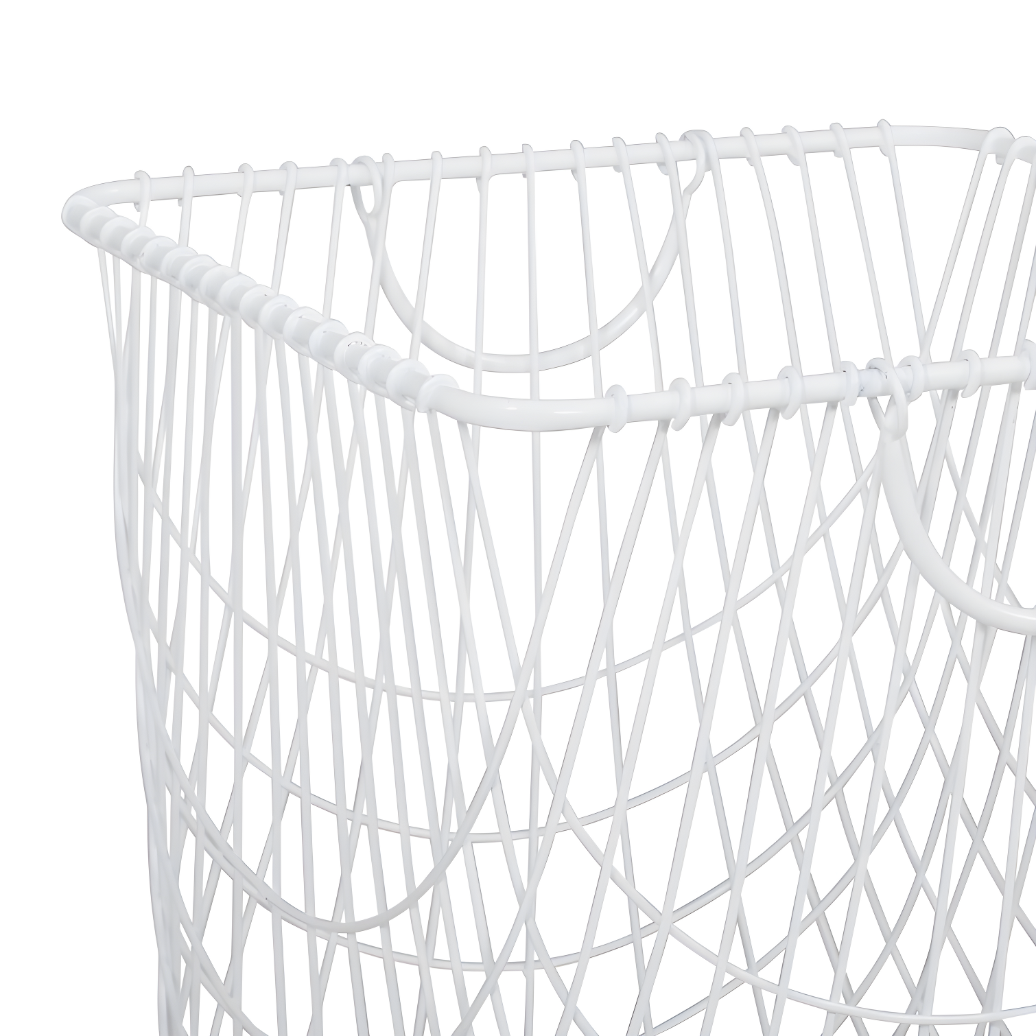 CosmoLiving by Cosmopolitan Metal Deep Set Metal Mesh Laundry Basket Storage Cart with Wheels and Handles & Reviews | Joss & Main
