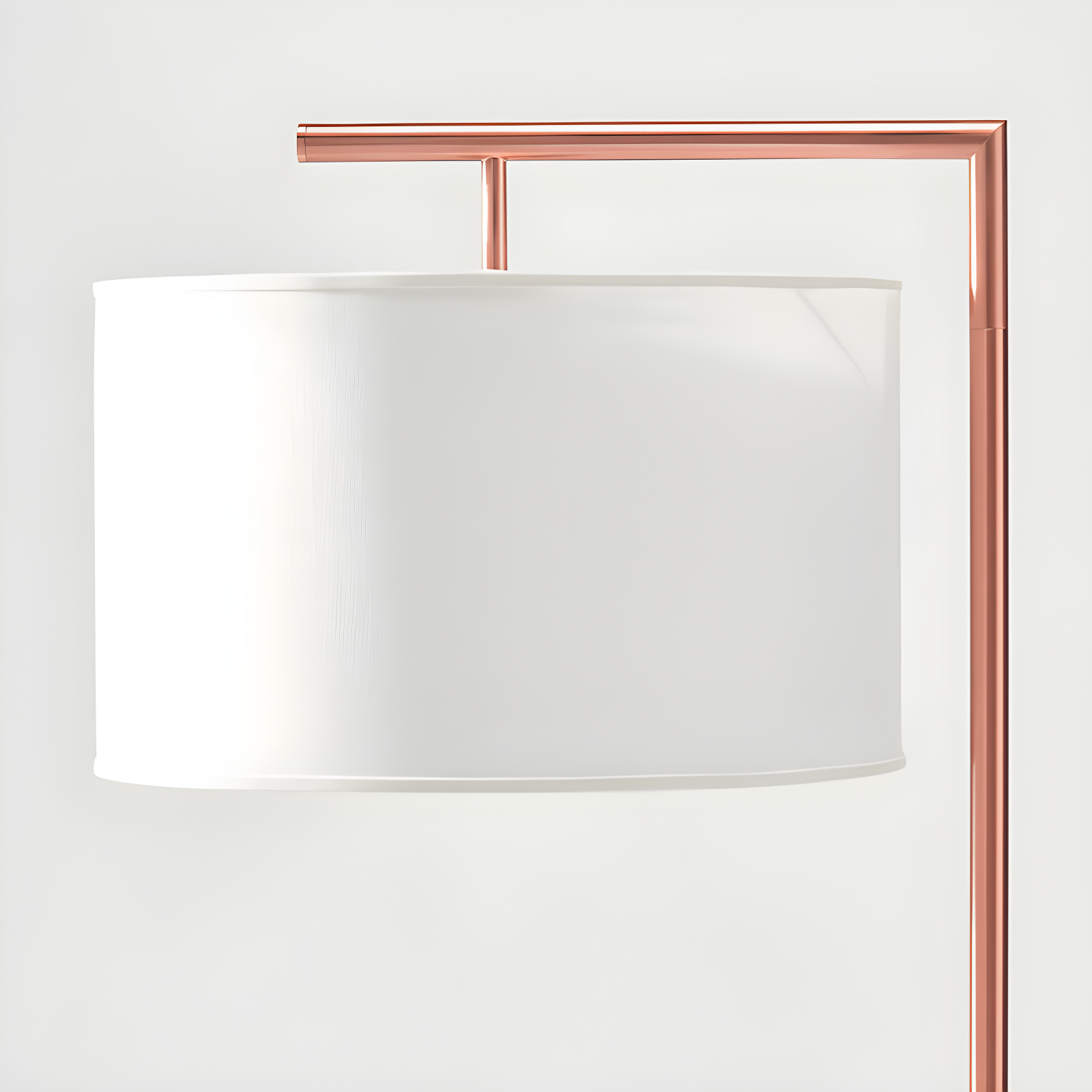 Montage Modern 60 in. Mid-Century Modern LED Floor Lamp with Fabric Drum Shade