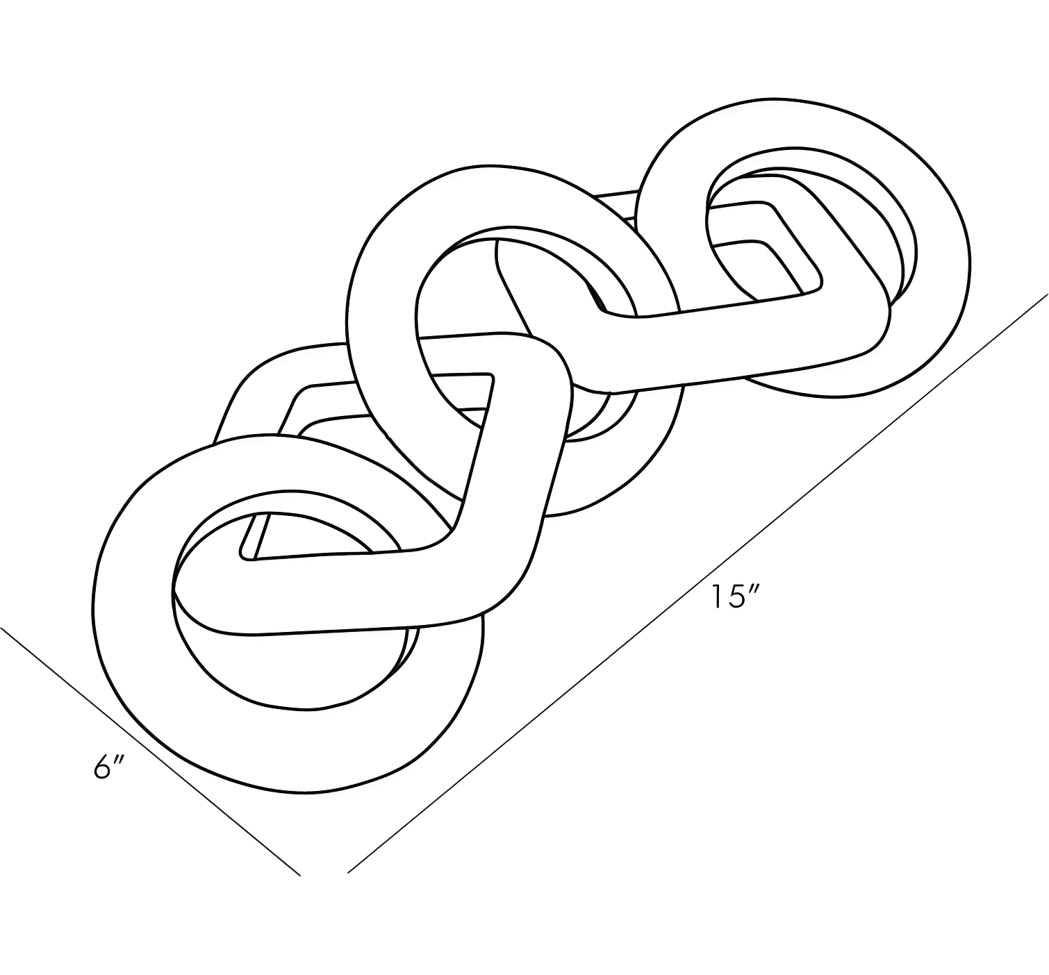 Brinley Wood Chain by Arteriors - Gray