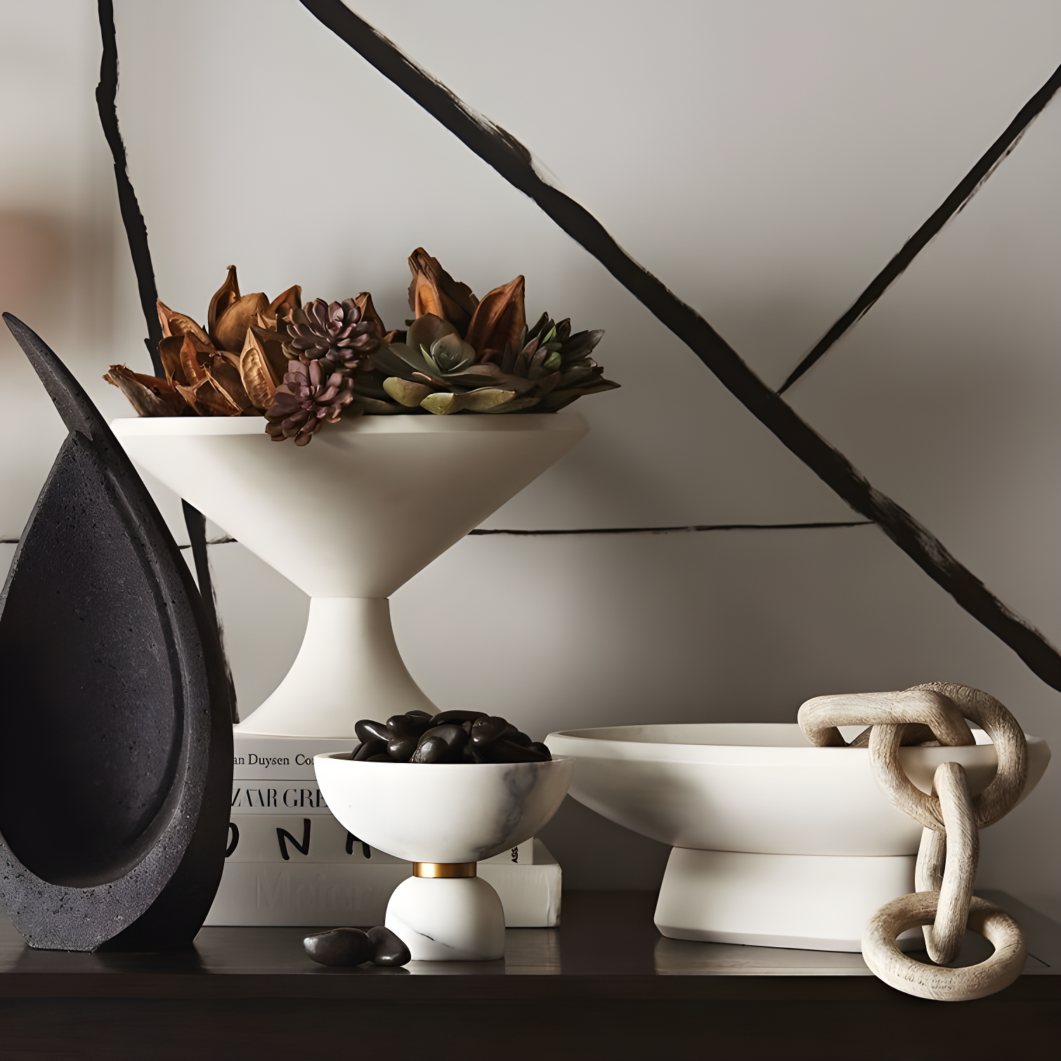 Brinley Wood Chain by Arteriors - Gray