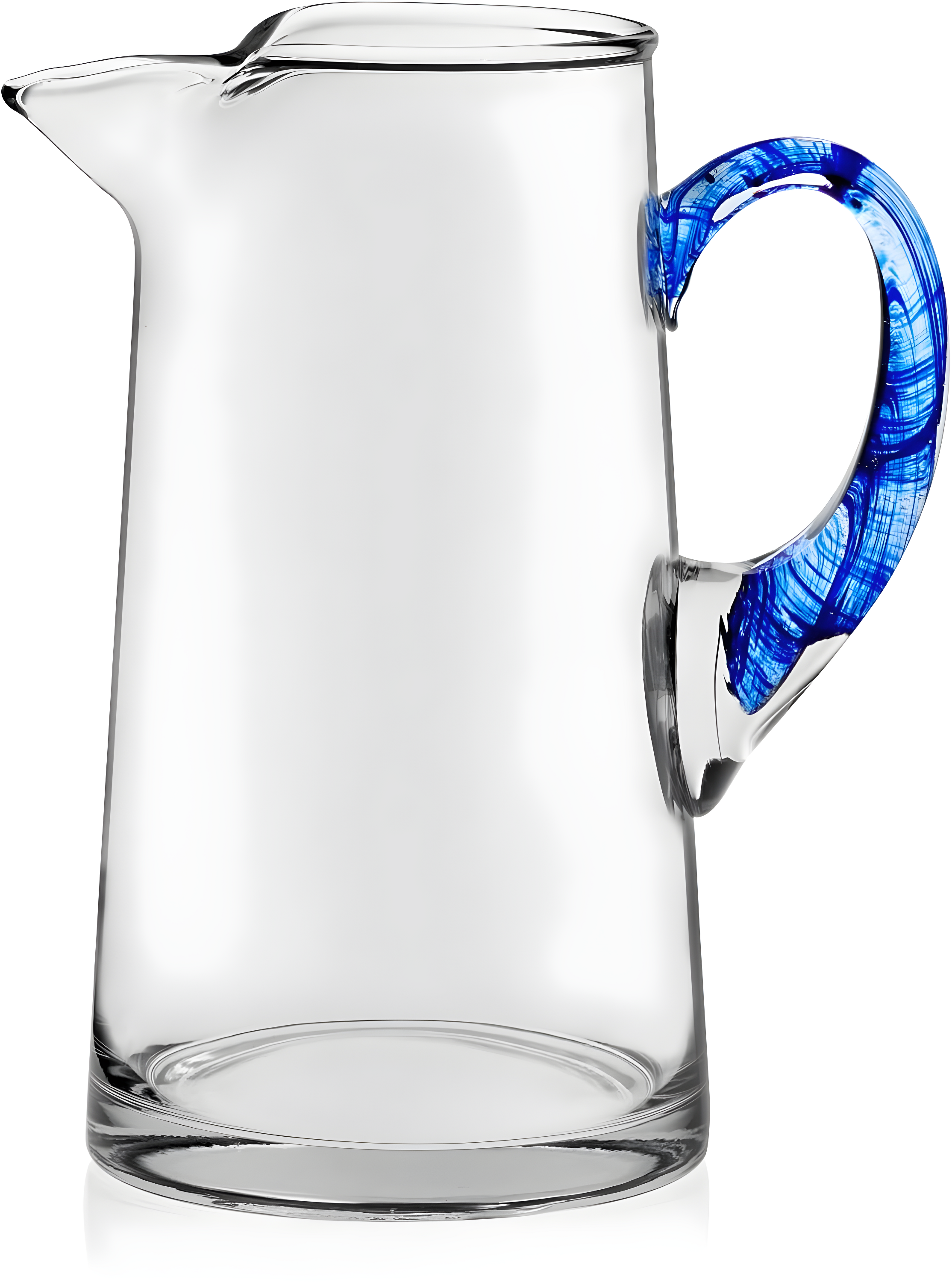 Libbey Cabos Blue-Handled Glass Pitcher, 90-ounce