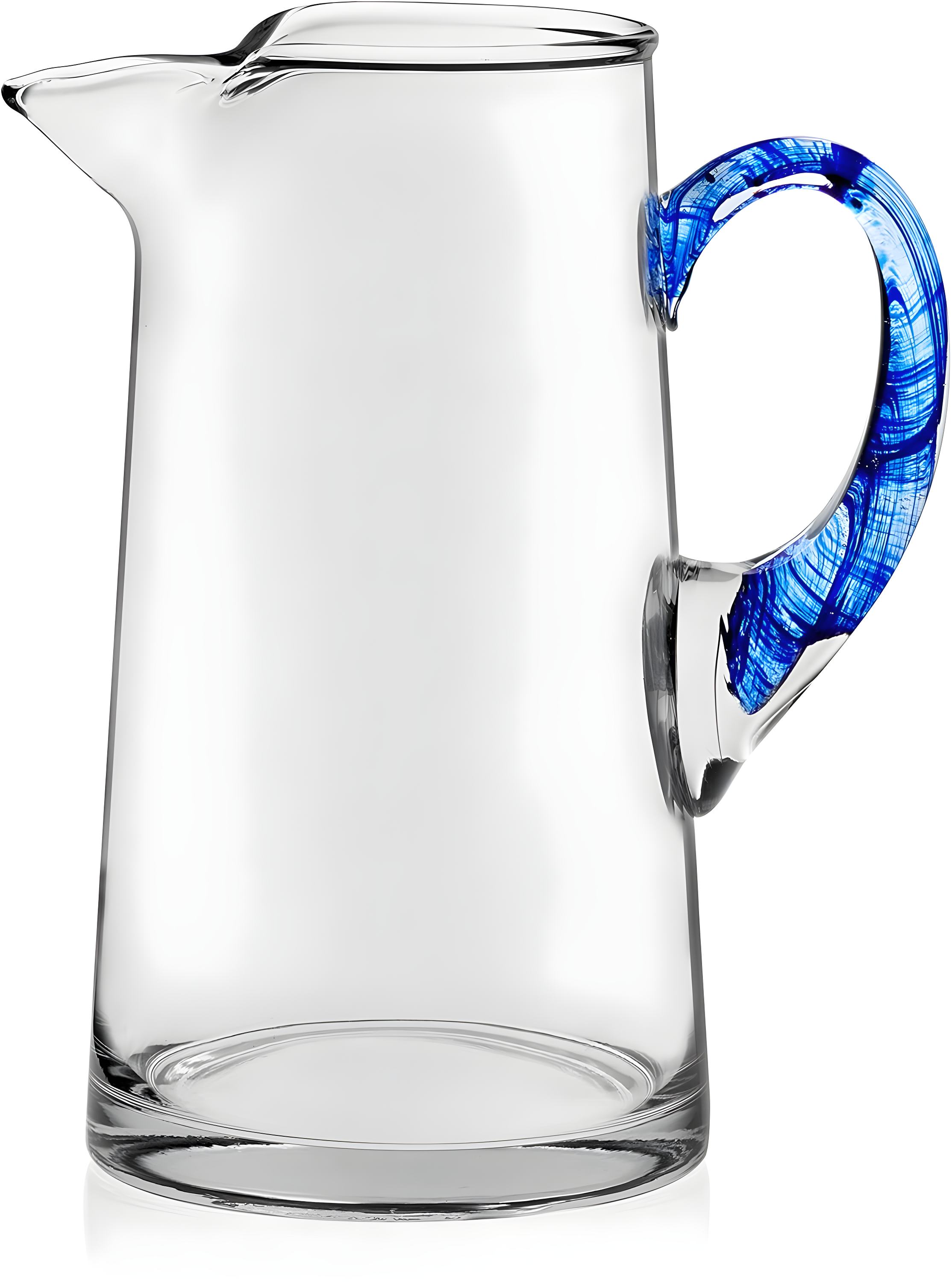 Libbey Cabos Blue-Handled Glass Pitcher, 90-ounce