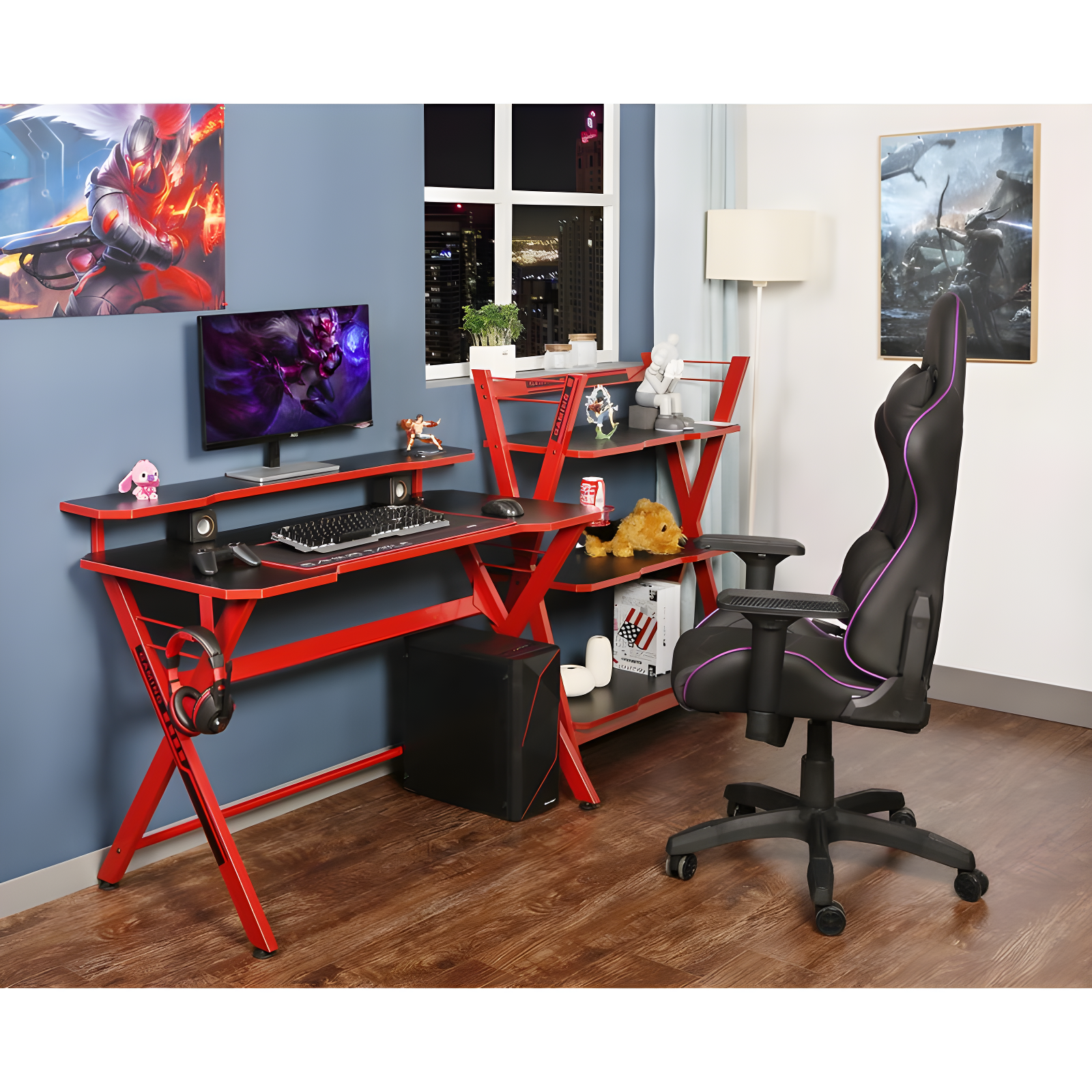 Metal Base Writing Desk