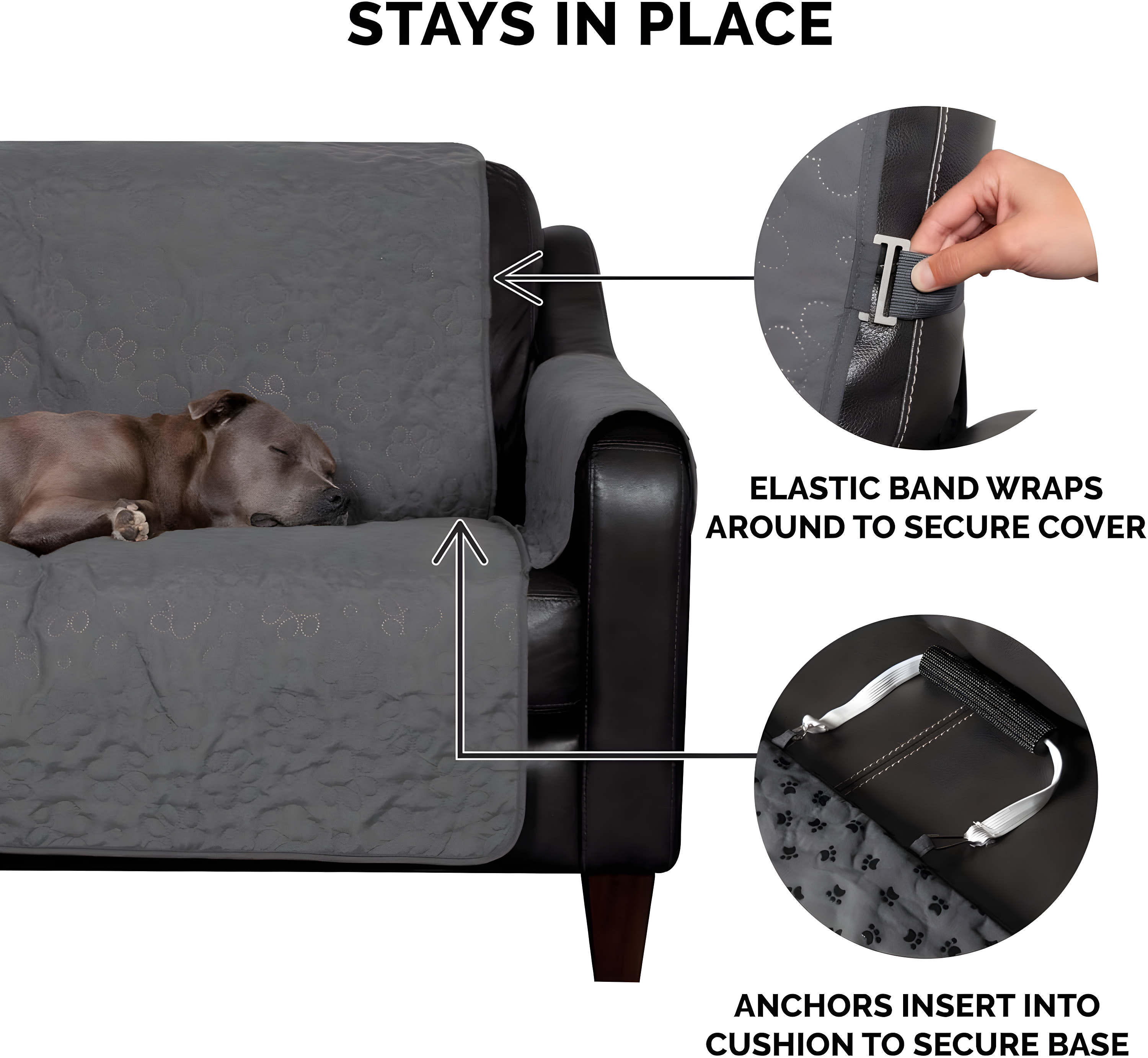 FurHaven Non-Slip Waterproof Sofa Cover Furniture Protector