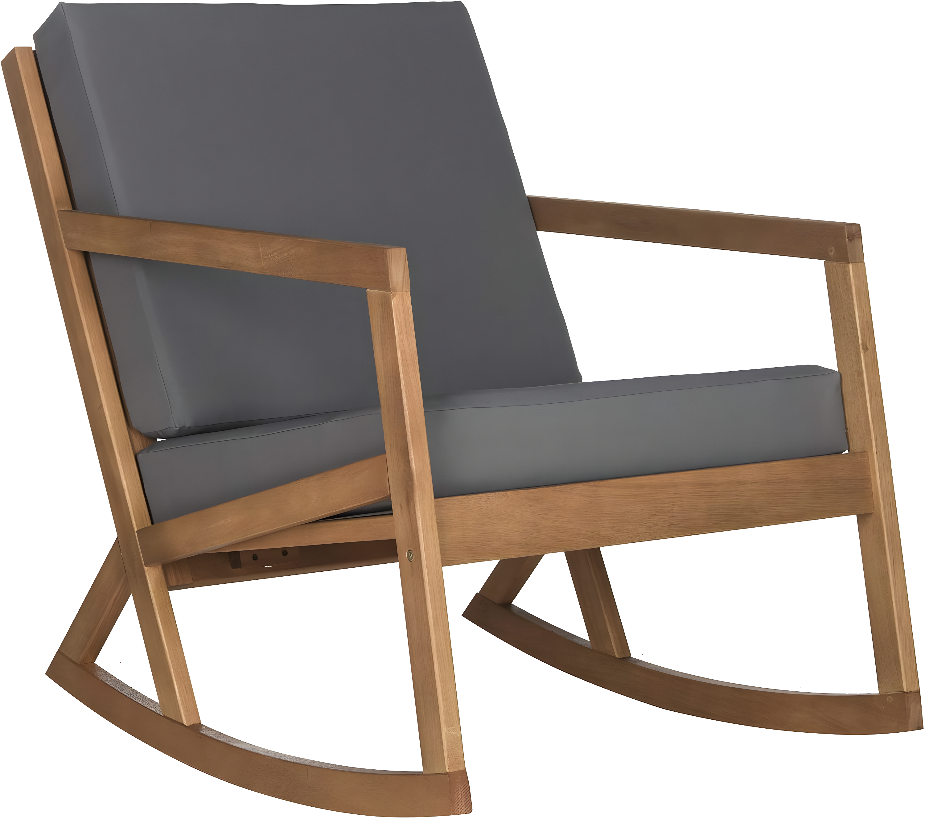 Vernon Rocking Chair Indoor/Outdoor - PAT7013 - Natural/Grey - Safavieh