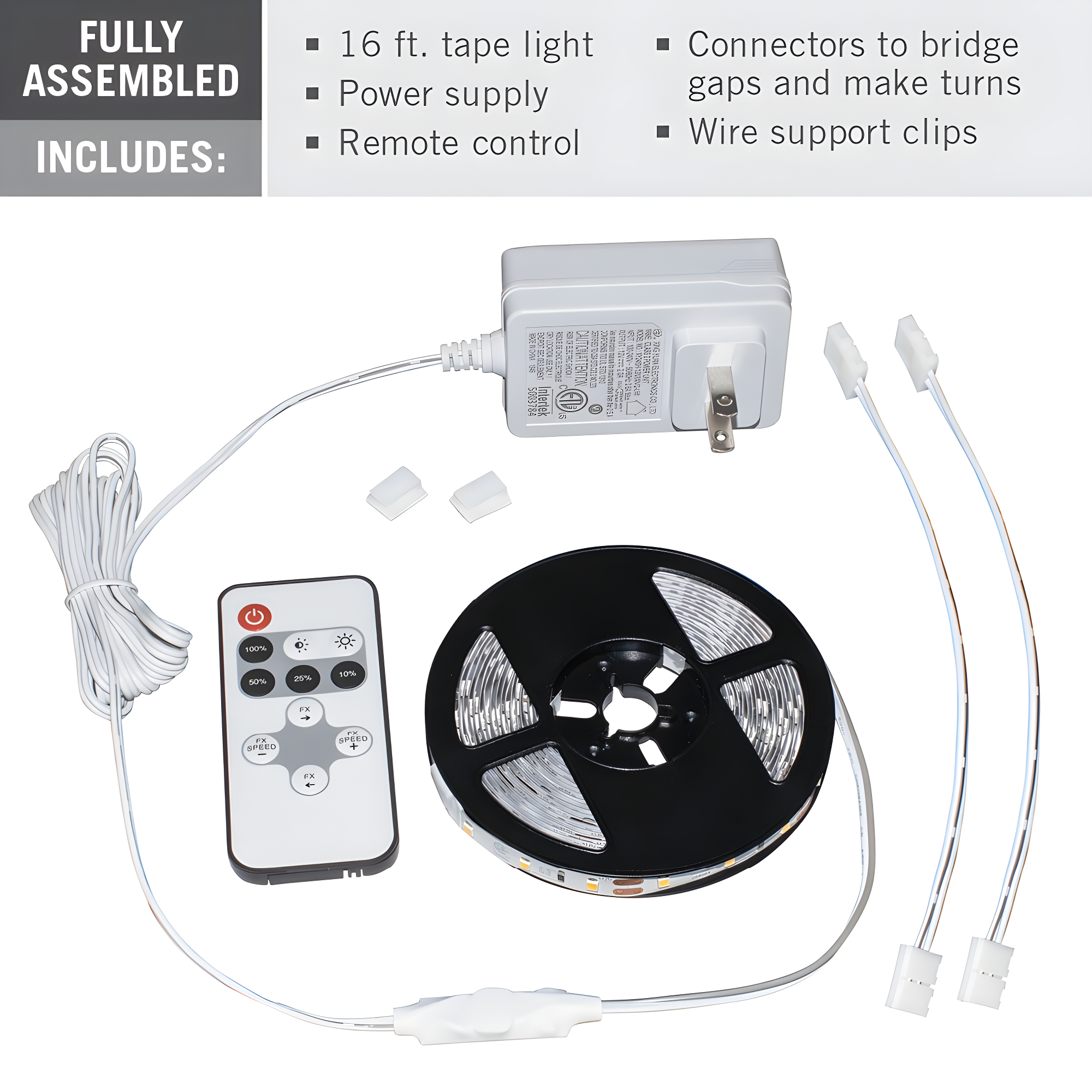 Armacost Lighting 421500 RibbonFlex Home 12V 3000K Soft White LED Strip Light Kit
