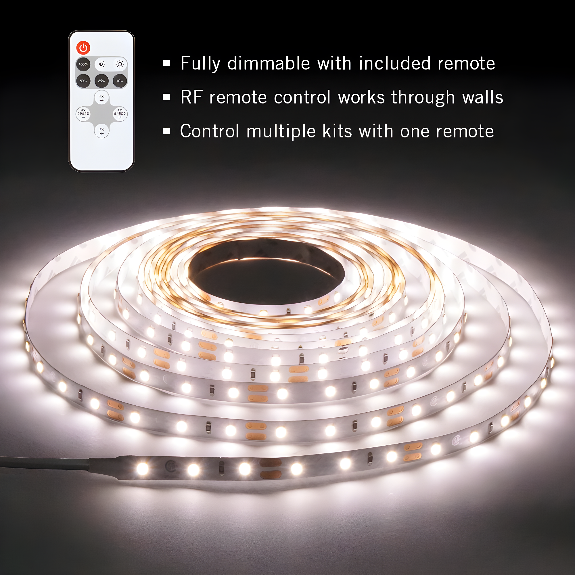 Armacost Lighting 421500 RibbonFlex Home 12V 3000K Soft White LED Strip Light Kit