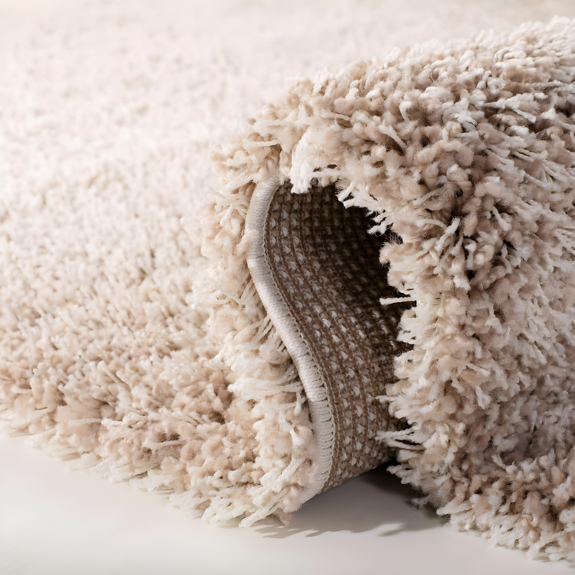 Shag SG151 Power Loomed Indoor Runner Rug - Beige - 2'3"x17' - Safavieh.