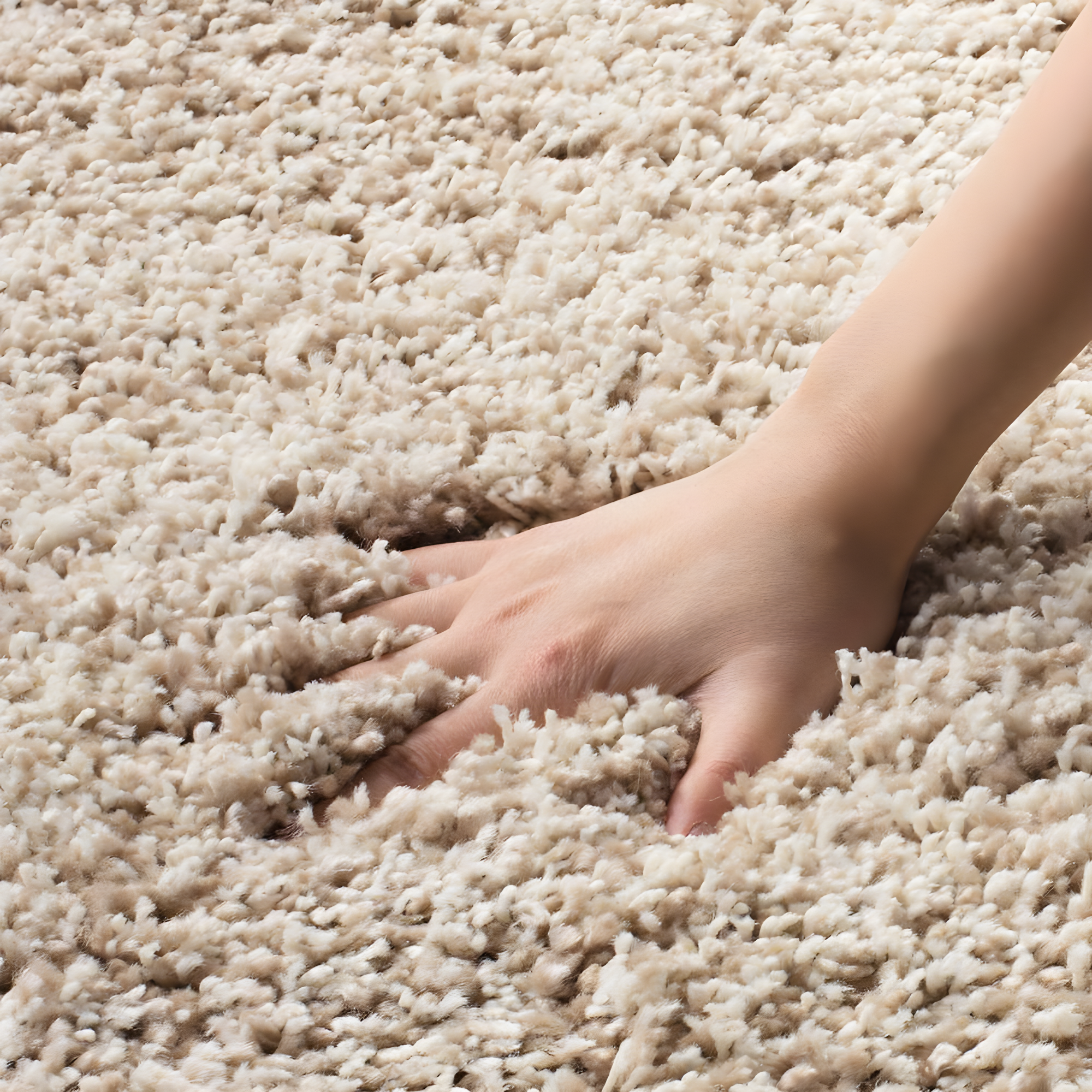 Shag SG151 Power Loomed Indoor Runner Rug - Beige - 2'3"x17' - Safavieh.