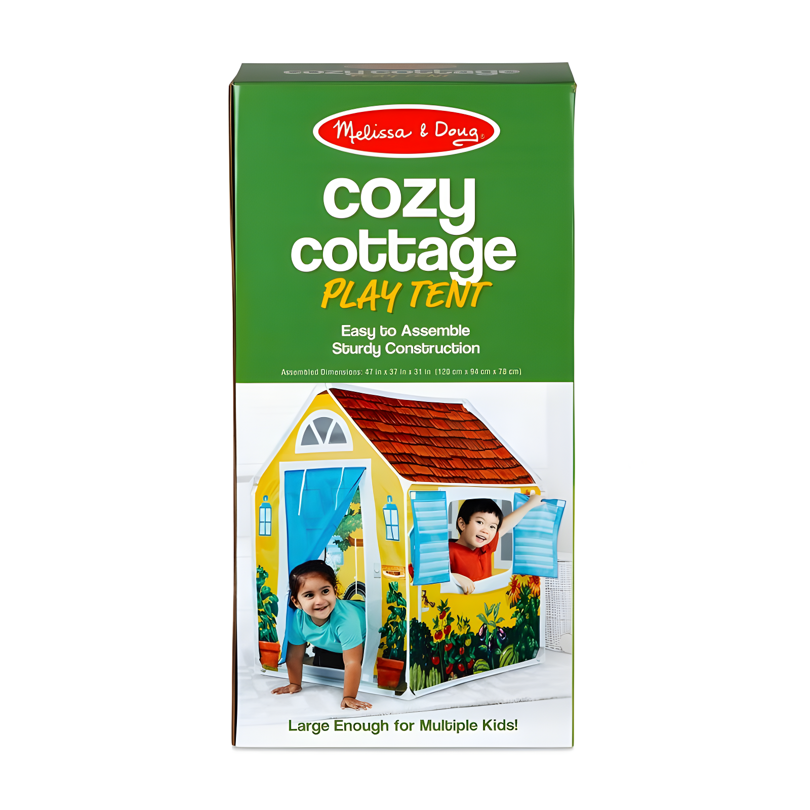 Melissa & Doug Cozy Cottage Fabric Play Tent and Storage Tote