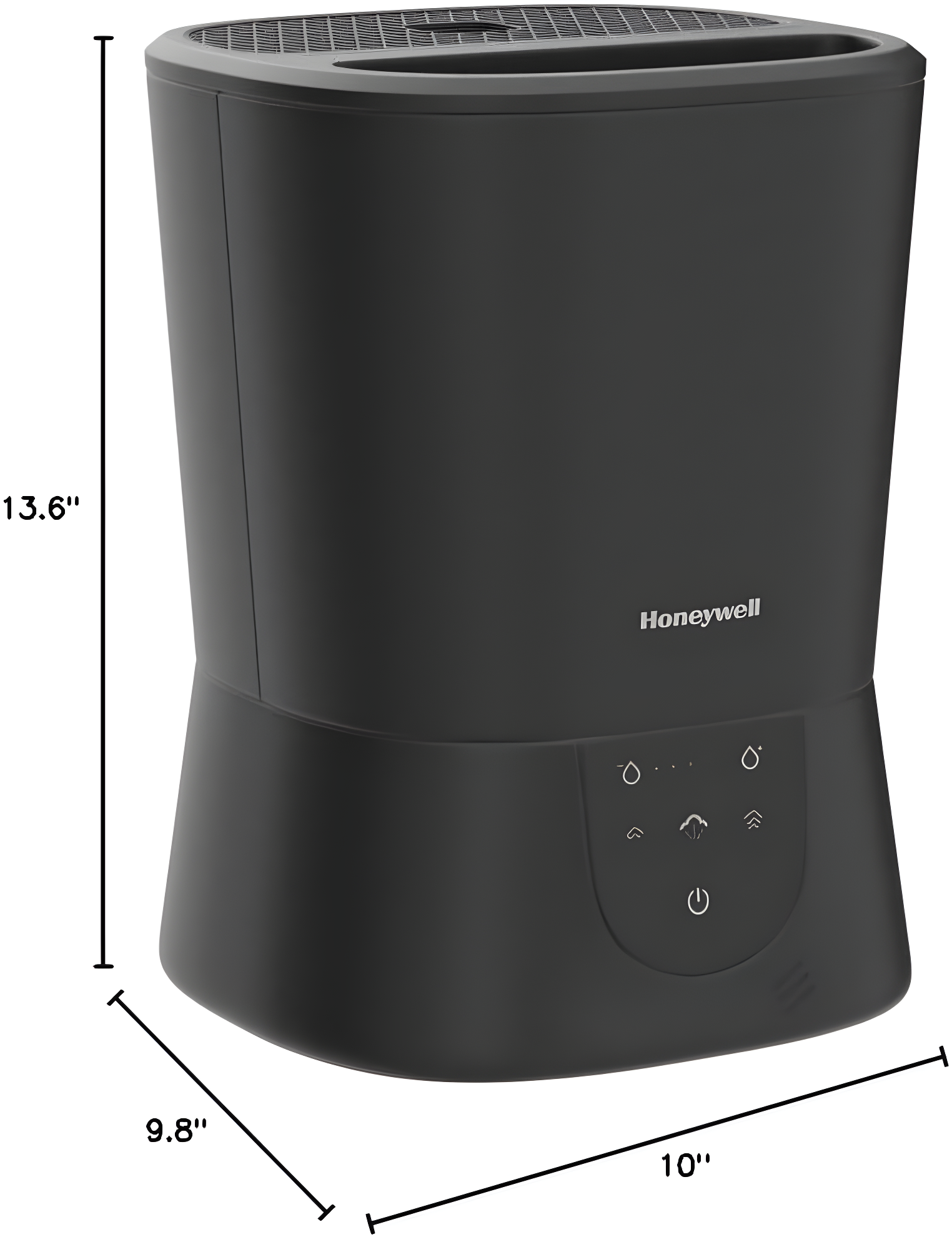 BEACHWATER POOL & SPA, LLC Easy-To-Care Filter Free Warm Mist Humidifier, Medium Rooms, 1.5 Gallon Tank – Humidistat For Bedroom, Home Or Office