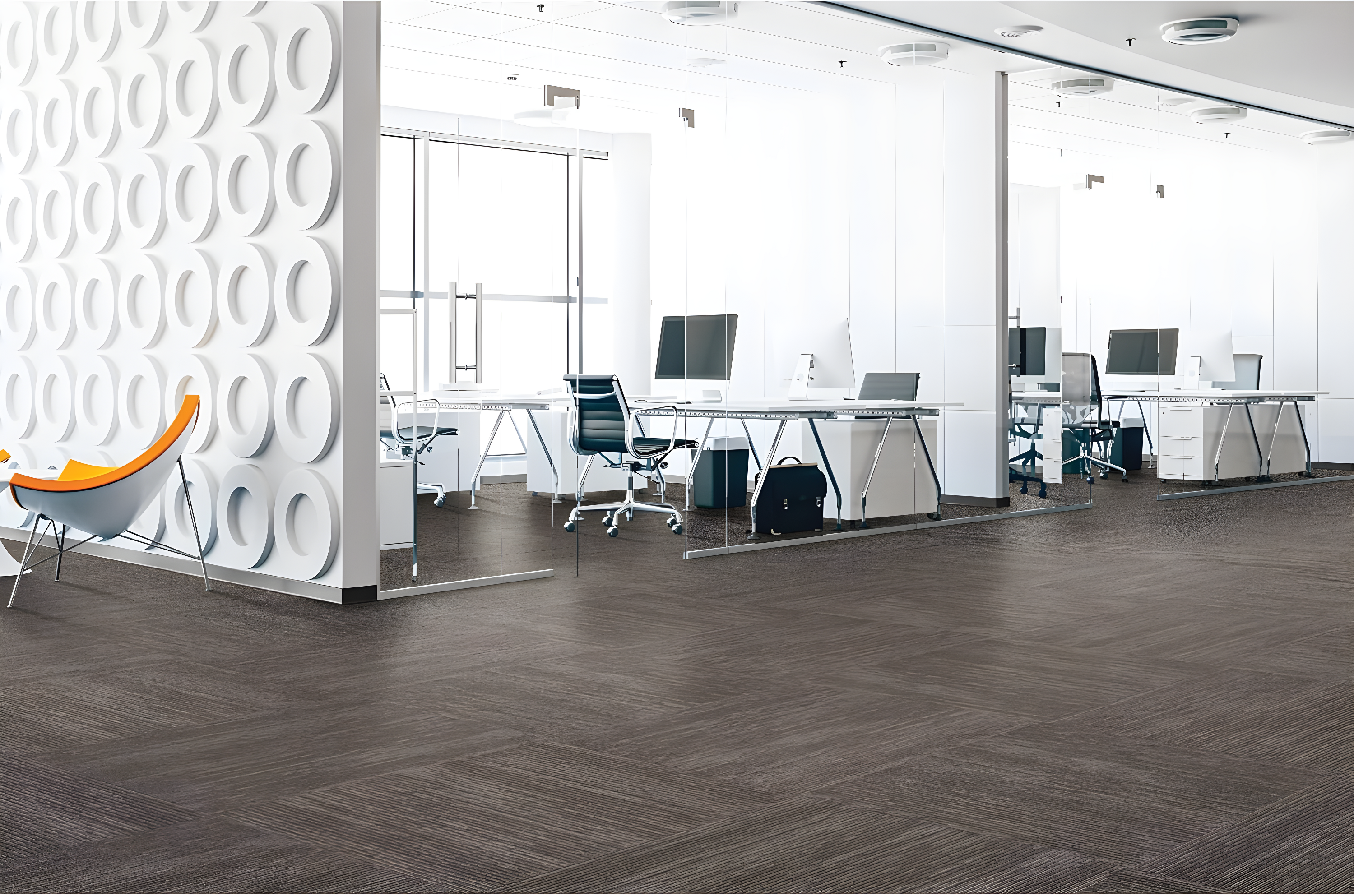 Mohawk Elite 24" x 24" Nylon Fiber Carpet Tiles (96 sqft per carton-24 Tiles)