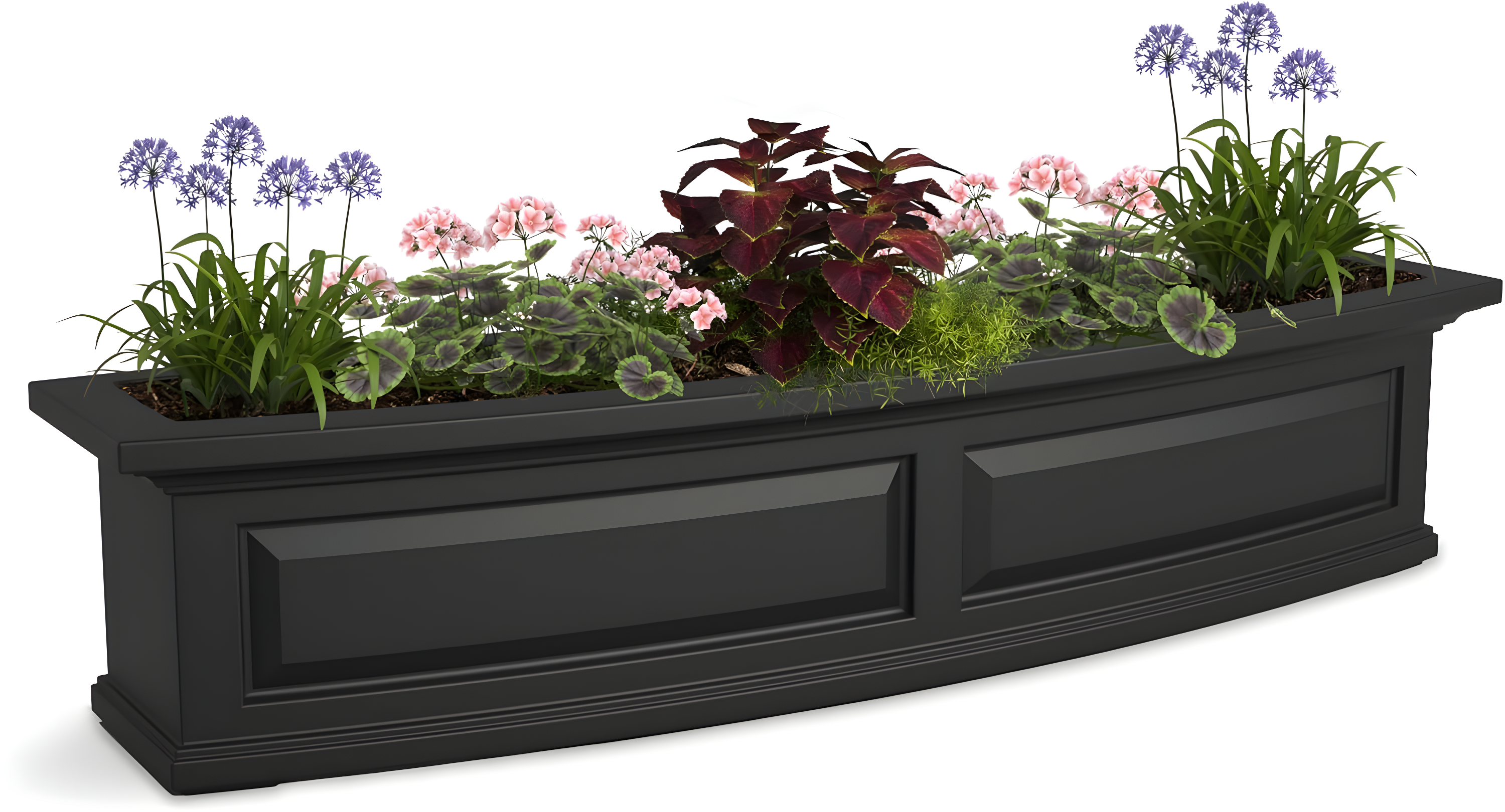 Nantucket Resin Window Box with Water Reservoir