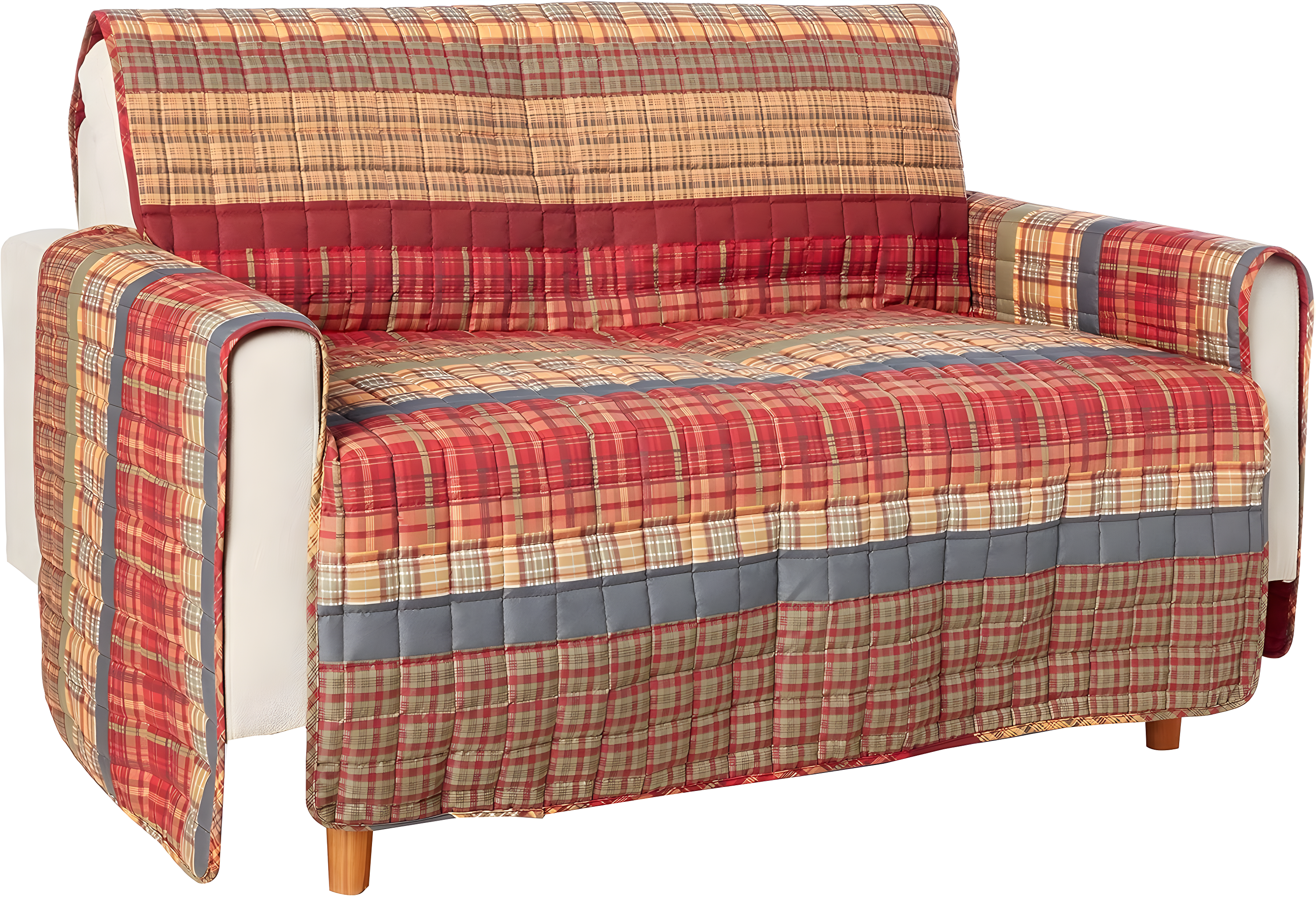 Gold Rush Reversible Loveseat Slipcover