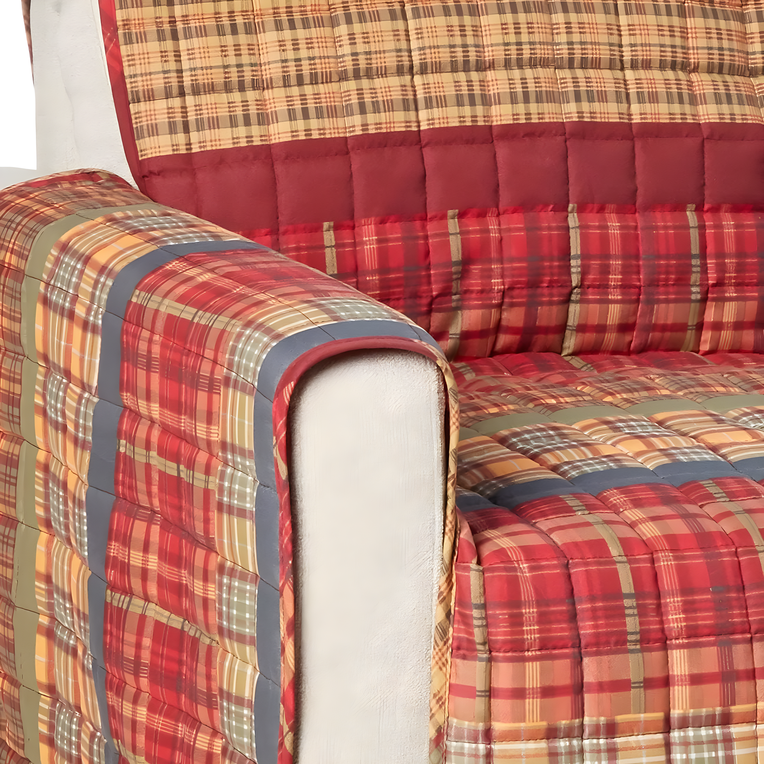 Gold Rush Reversible Loveseat Slipcover