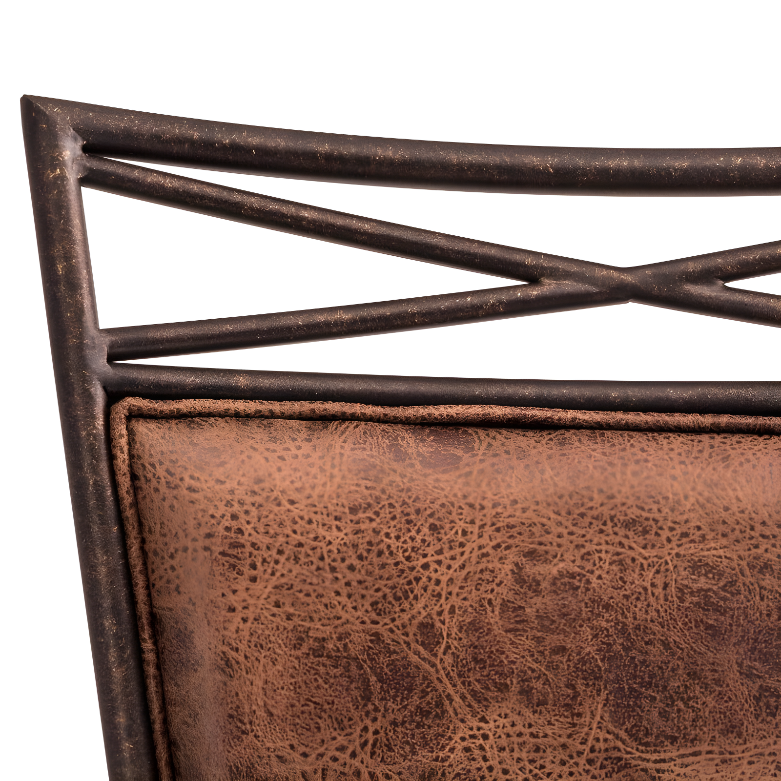 Bridgetown Tilt Base Barstool - Aged Bronze - Hillsdale Furniture: 360 Swivel, Metal Frame, Faux Leather Upholstery
