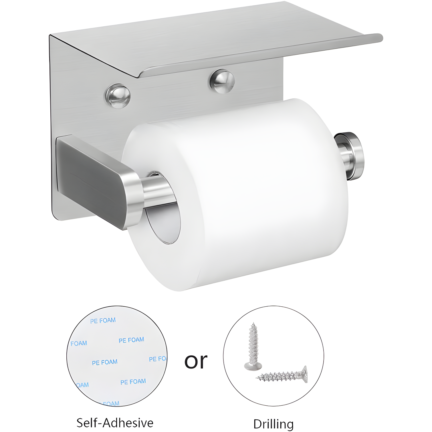 Wall Mounted Toilet Paper Holder