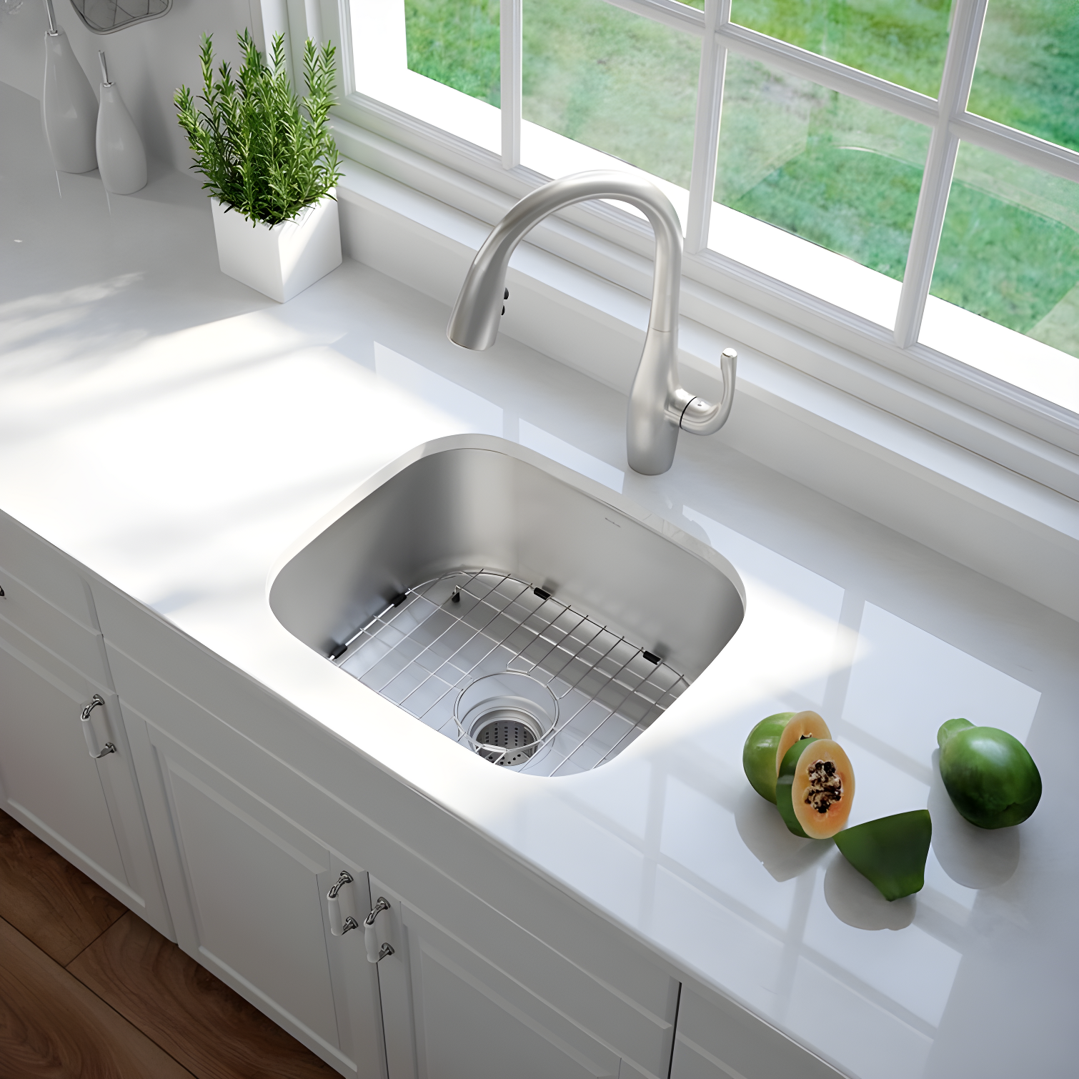 KRAUS Premier Undermount Single Bowl 18-Gauge Stainless Steel Kitchen Sink