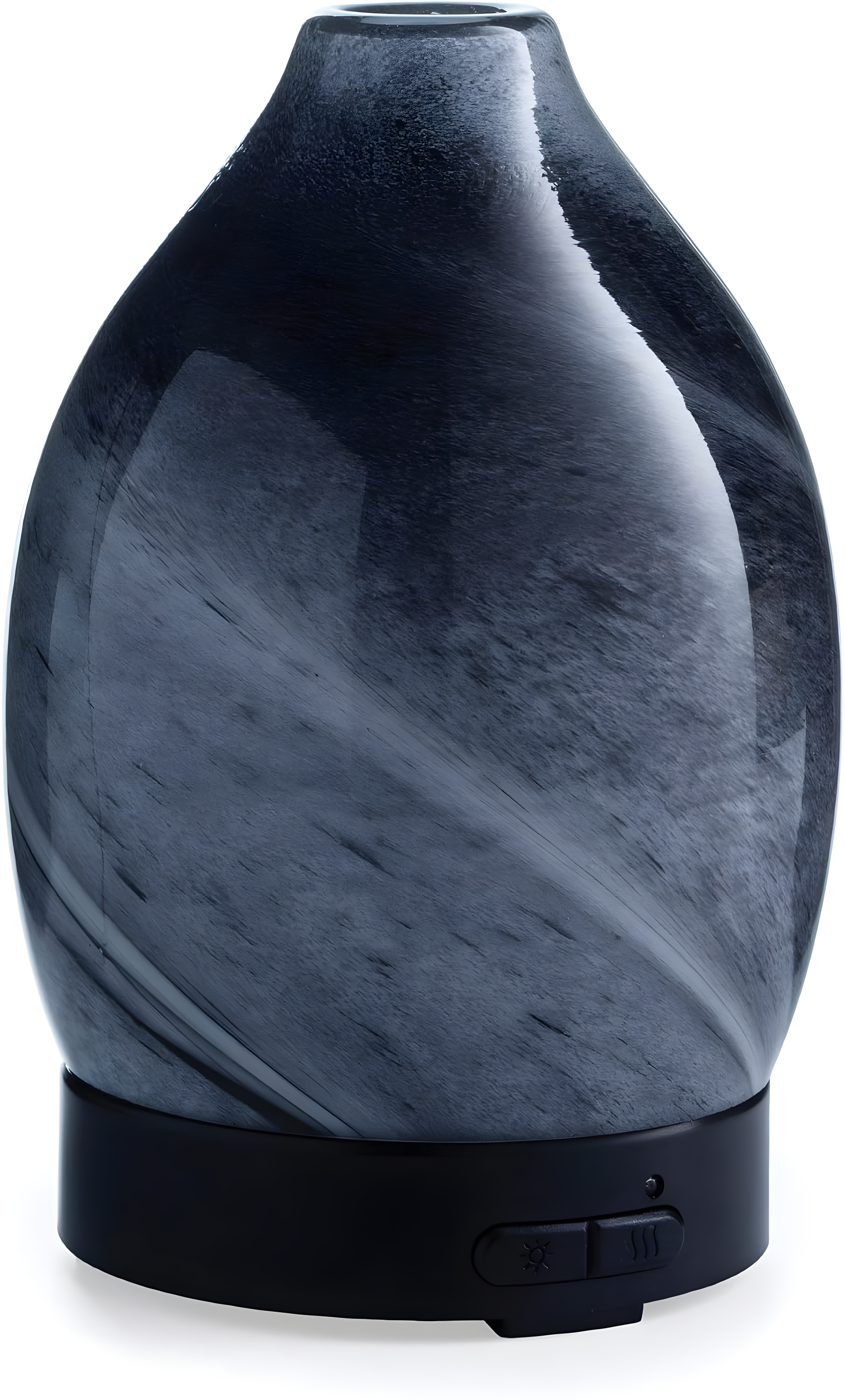 Airome 100 mL Ultrasonic Blown Glass Essential Oil Diffuser, Obsidian