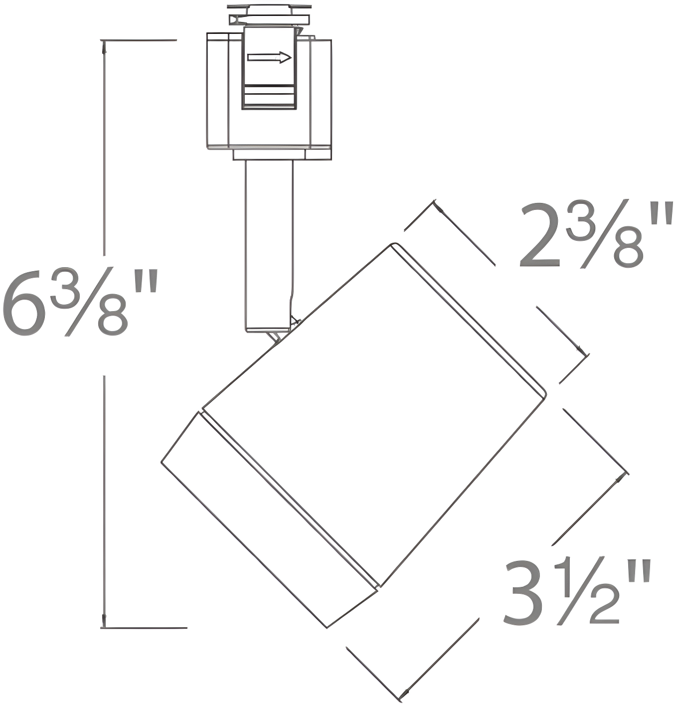 Ocularc Adjustable Track Head