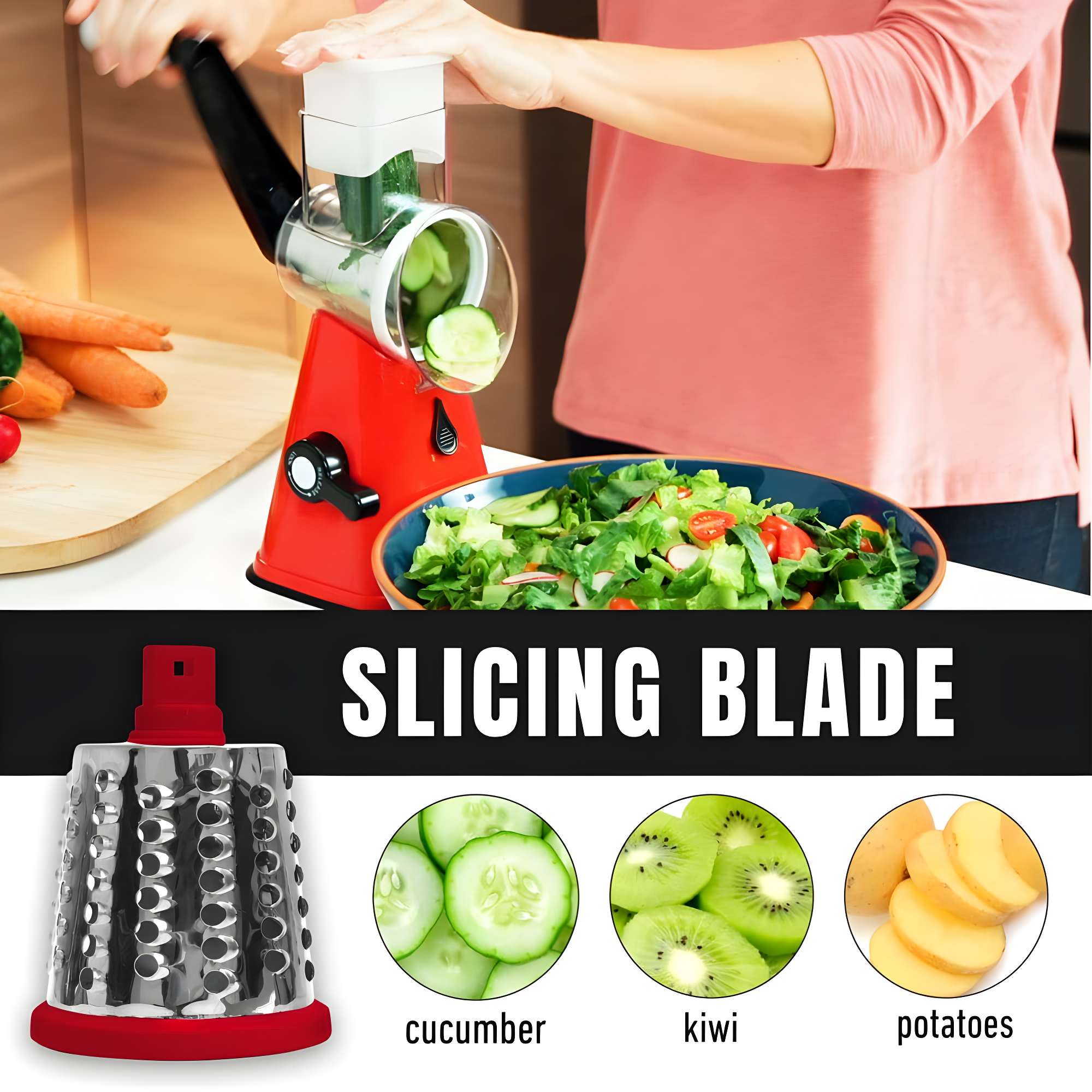 AsSeenOnTv AsSeenOnTv NutriSlicer Fruit and Vegetable Spiralizer