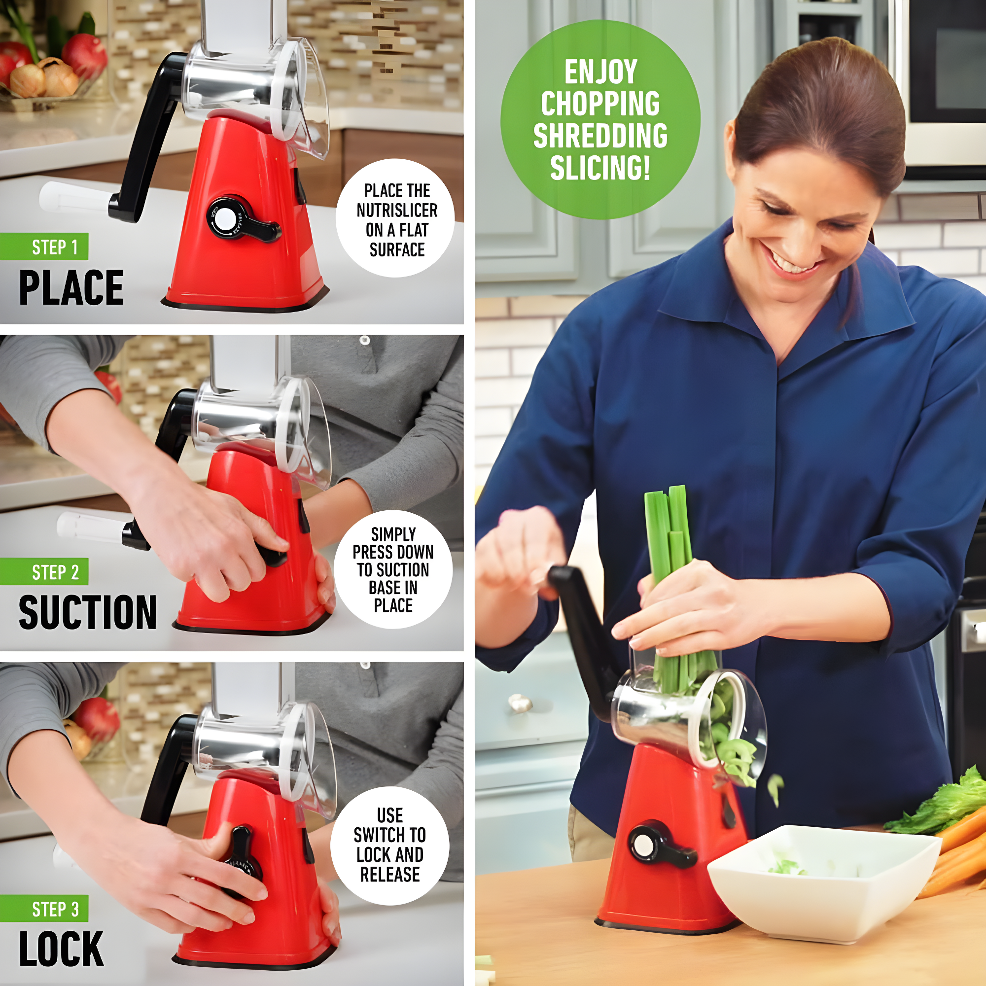 AsSeenOnTv AsSeenOnTv NutriSlicer Fruit and Vegetable Spiralizer