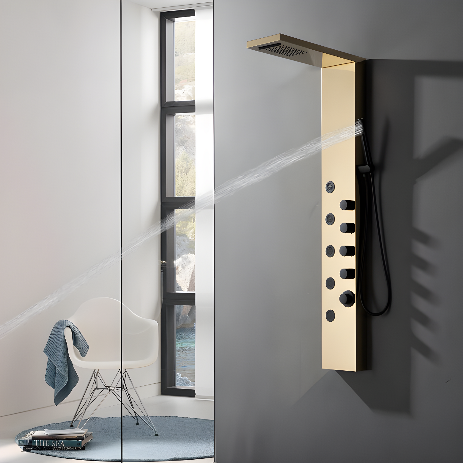 57.99'' Shower Panel with Fixed Shower Head