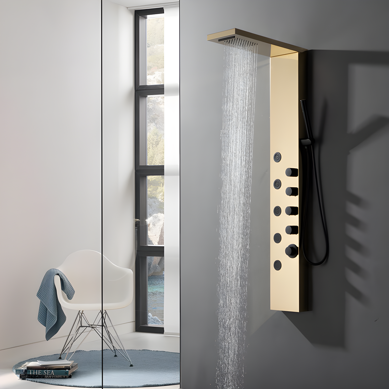 57.99'' Shower Panel with Fixed Shower Head
