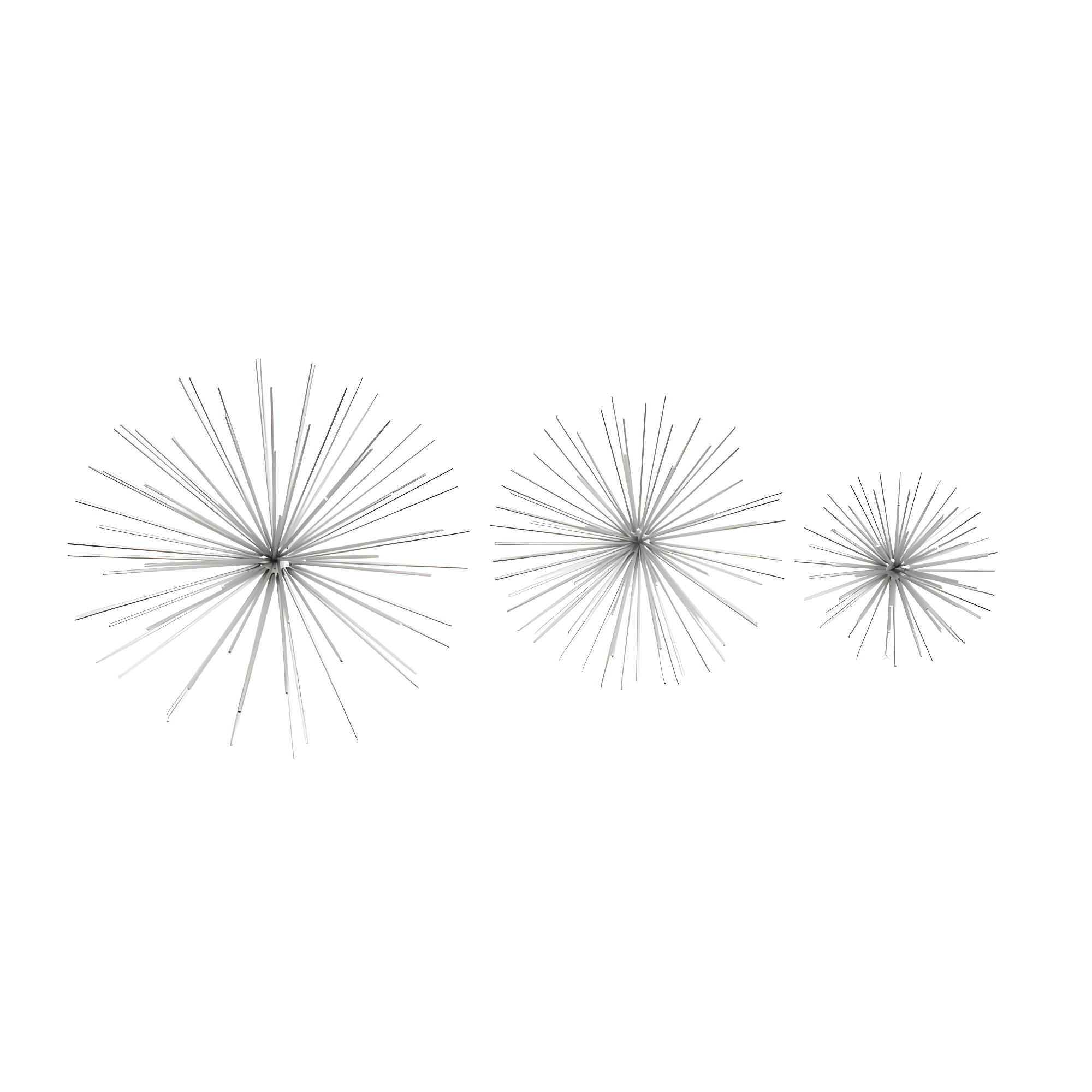 CosmoLiving by Cosmopolitan Metal 3D Long Spike Starburst Home Wall Decor Set