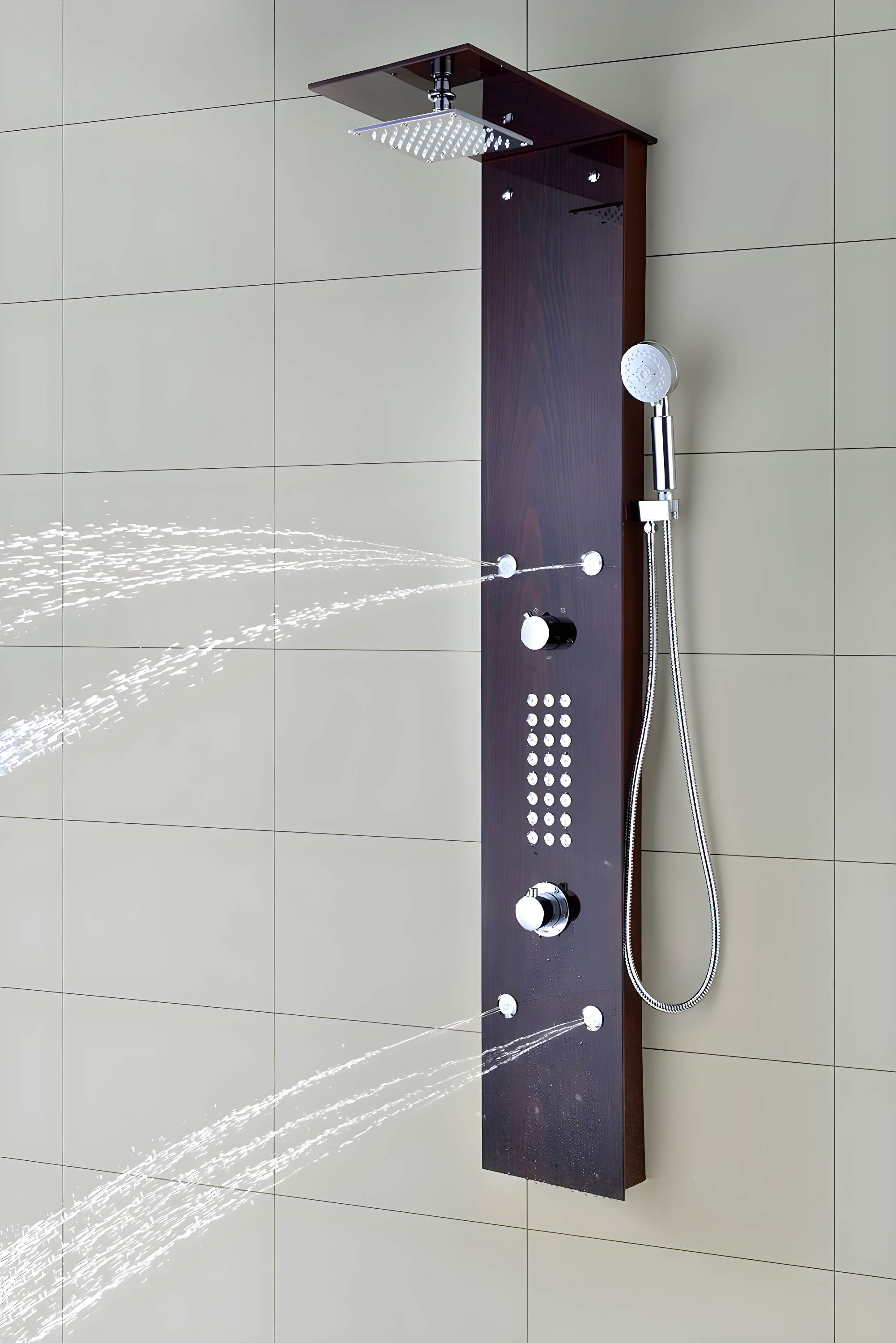 ANZZI SP-AZ016 59.37'' Shower Panel with Adjustable Shower Head