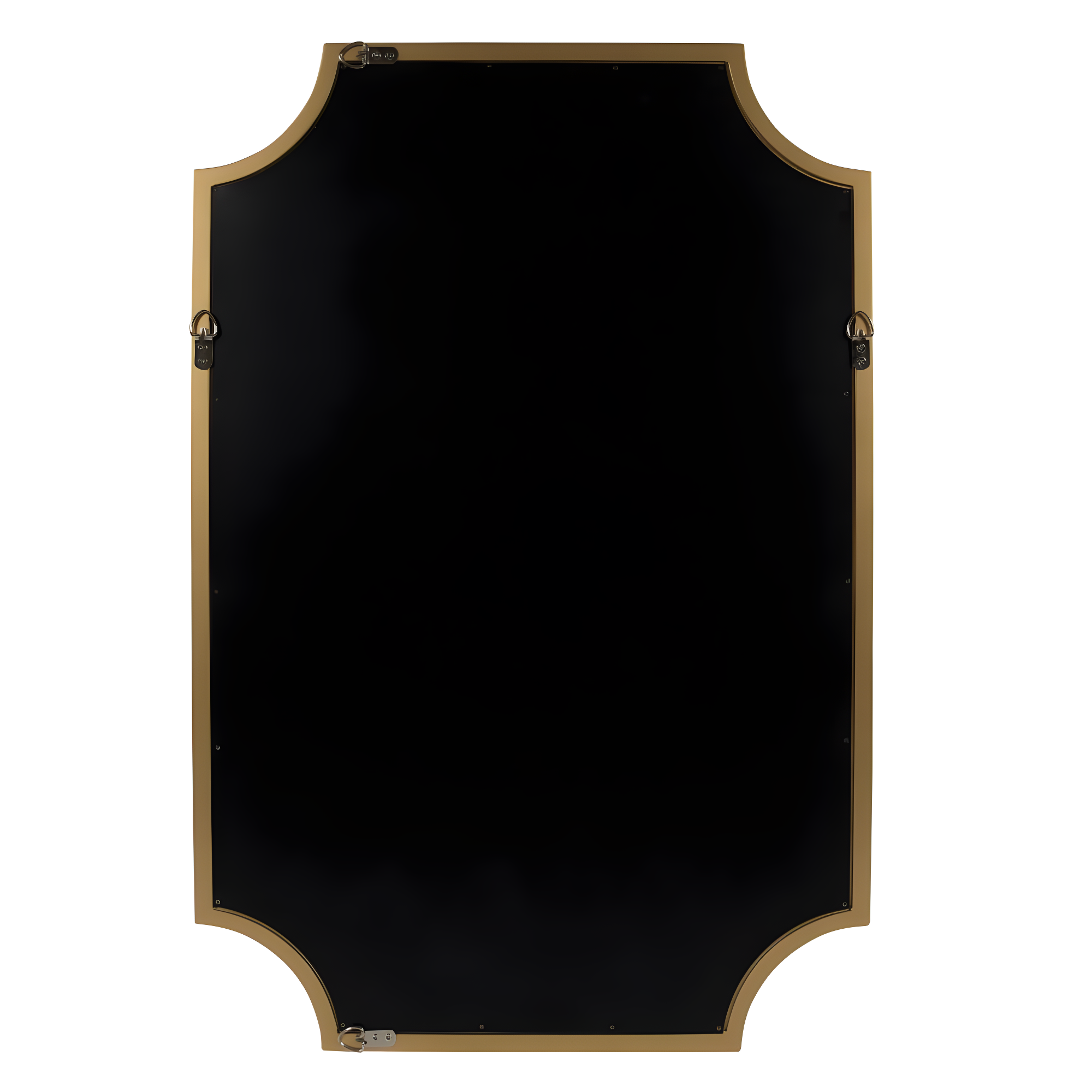 24" x 36" Hogan Framed Scallop Wall Mirror Gold - Kate and Laurel