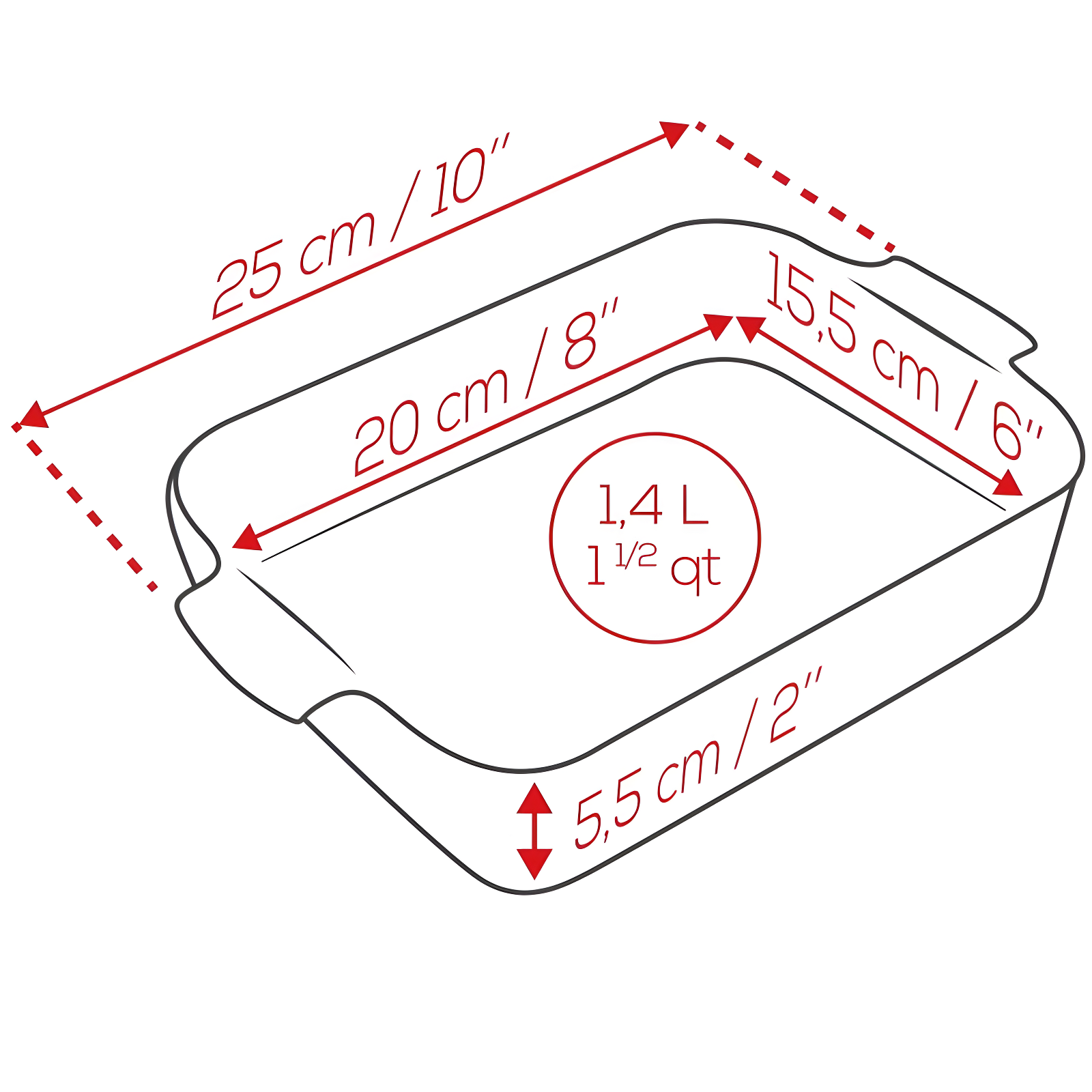 Peugeot Appolia Rectangular Baking Dish