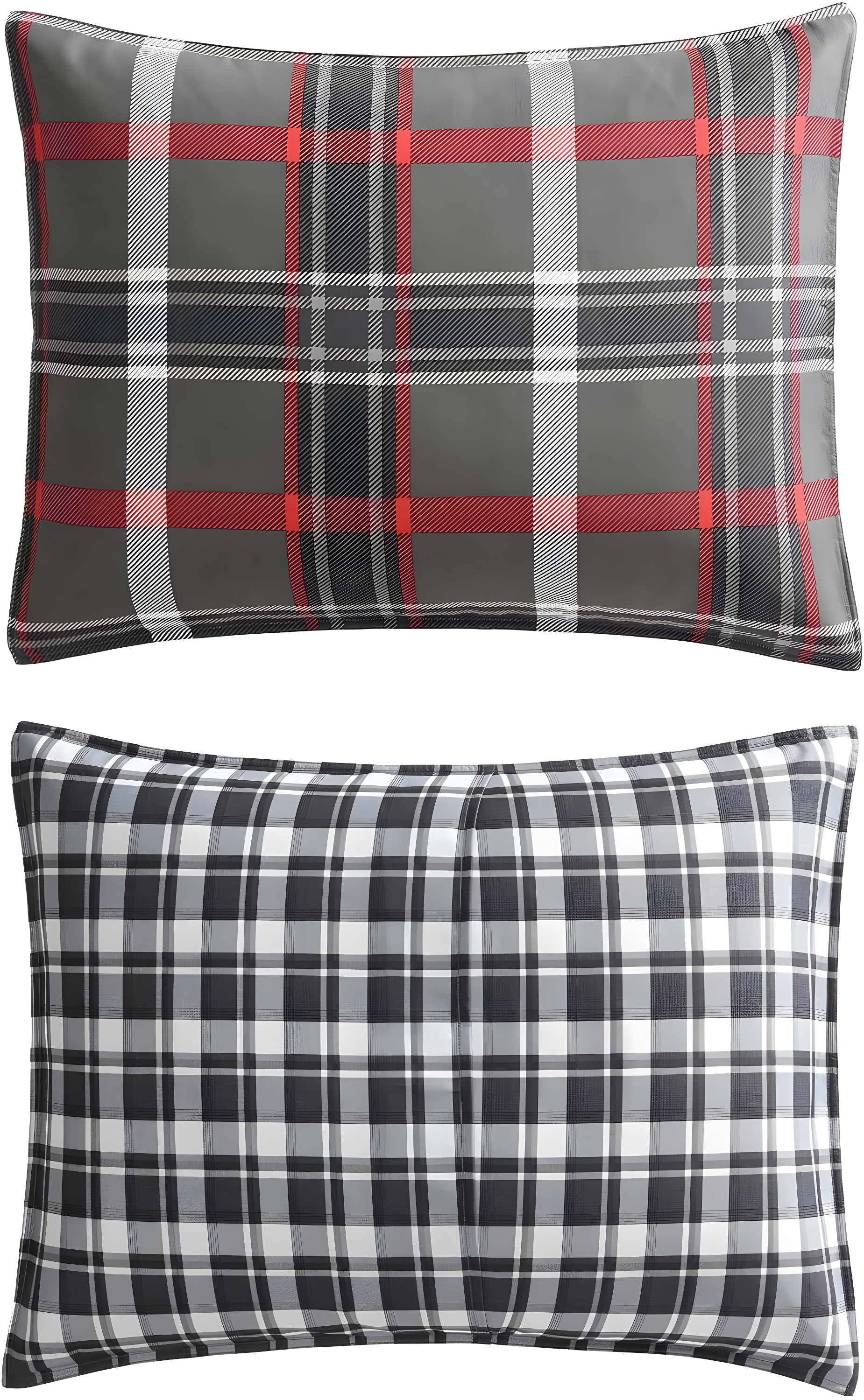 Eddie Bauer Eddie Bauer Willow Plaid Reversible Grey Duvet Cover Set