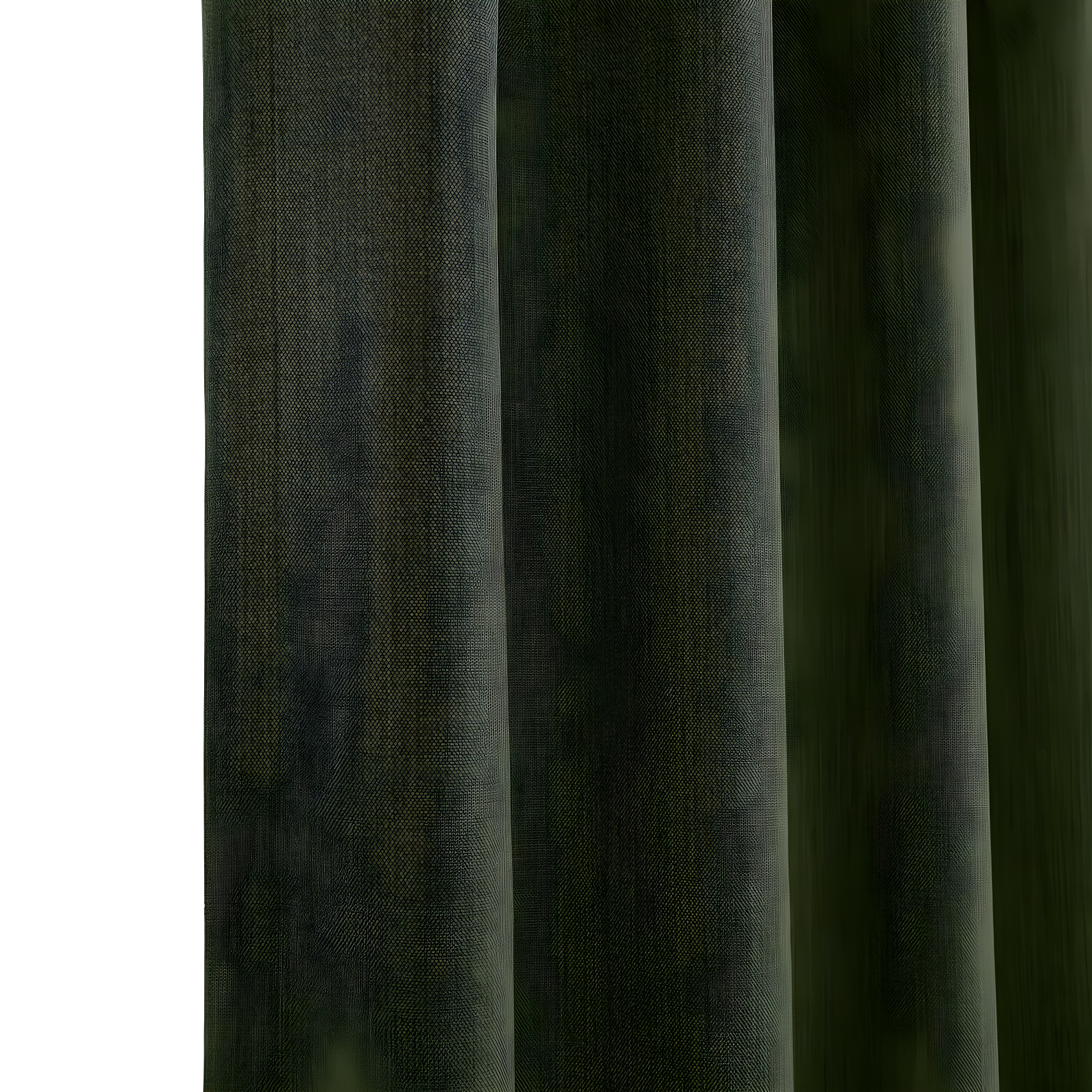 HPD Half Price Drapes Grommet Linen Curtains 84 Inches Long Room Darkening Curtains for Bedroom & Living Room (1 Panel), 50W x 84L, Tuscany Green