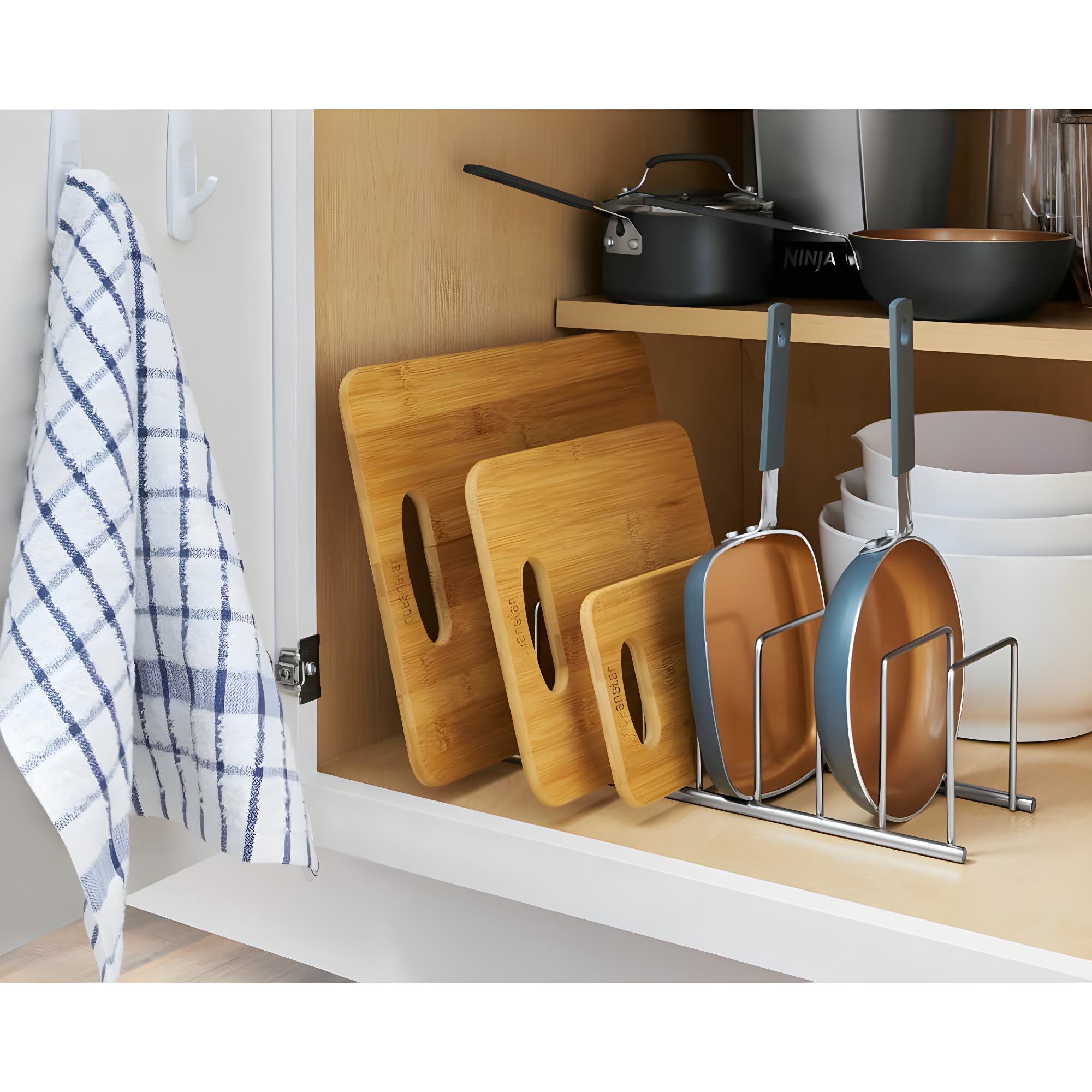 Oceanstar Design 3 Piece Bamboo Cutting Board Set