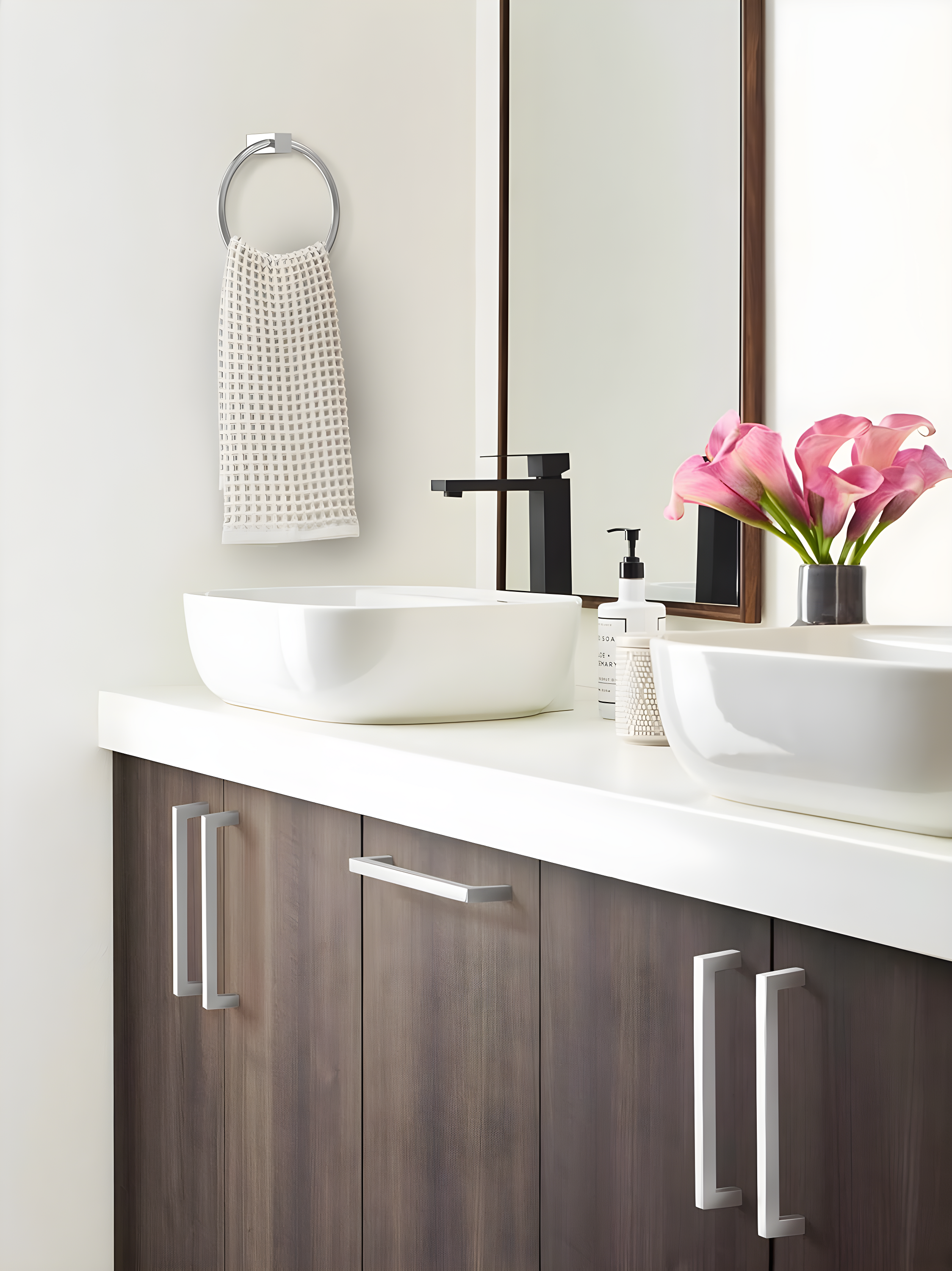 Amerock Monument 6-5/16 inch (160mm) Center-to-Center Polished Chrome Cabinet Pull