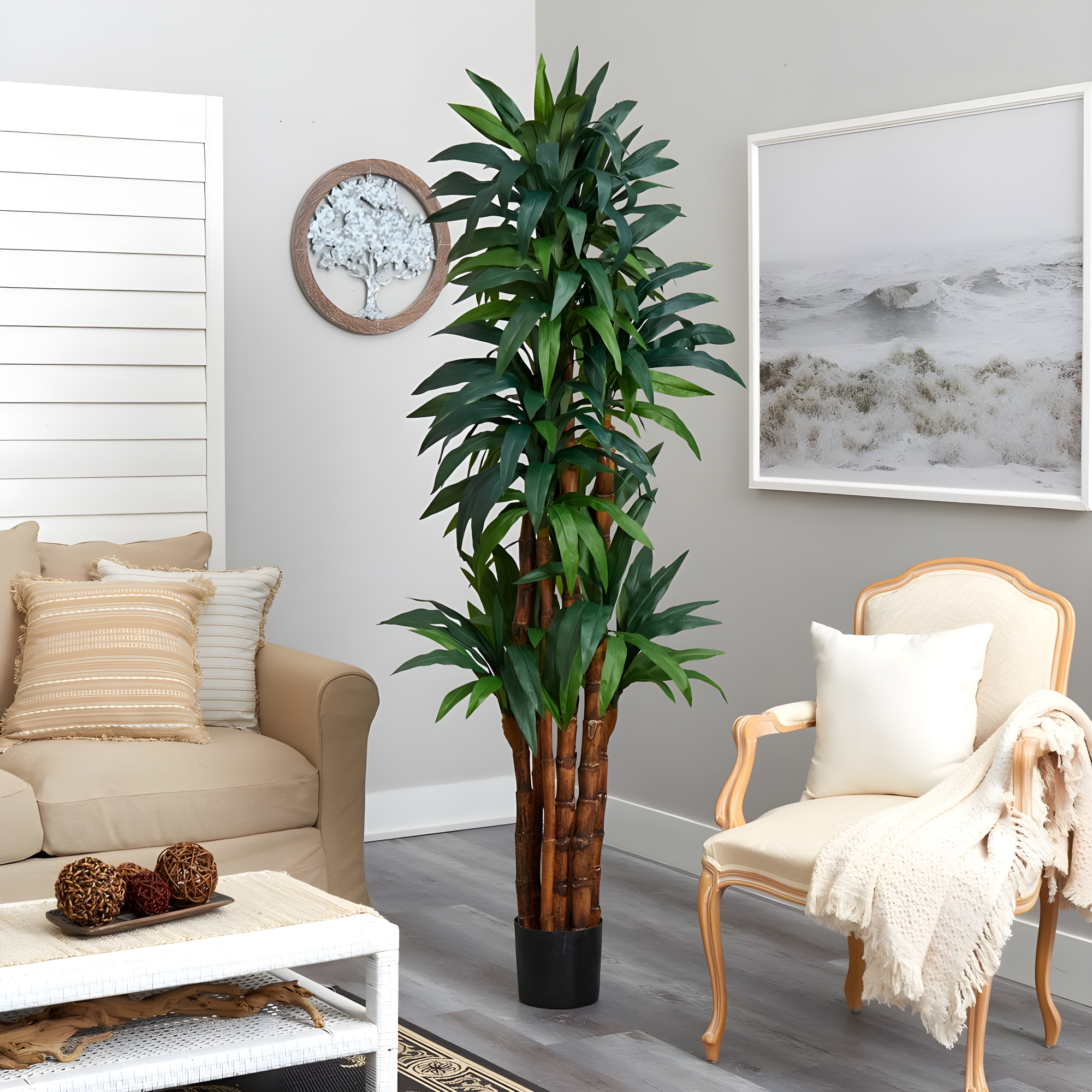 Nearly Natural 6.5-ft Dracaena Tree