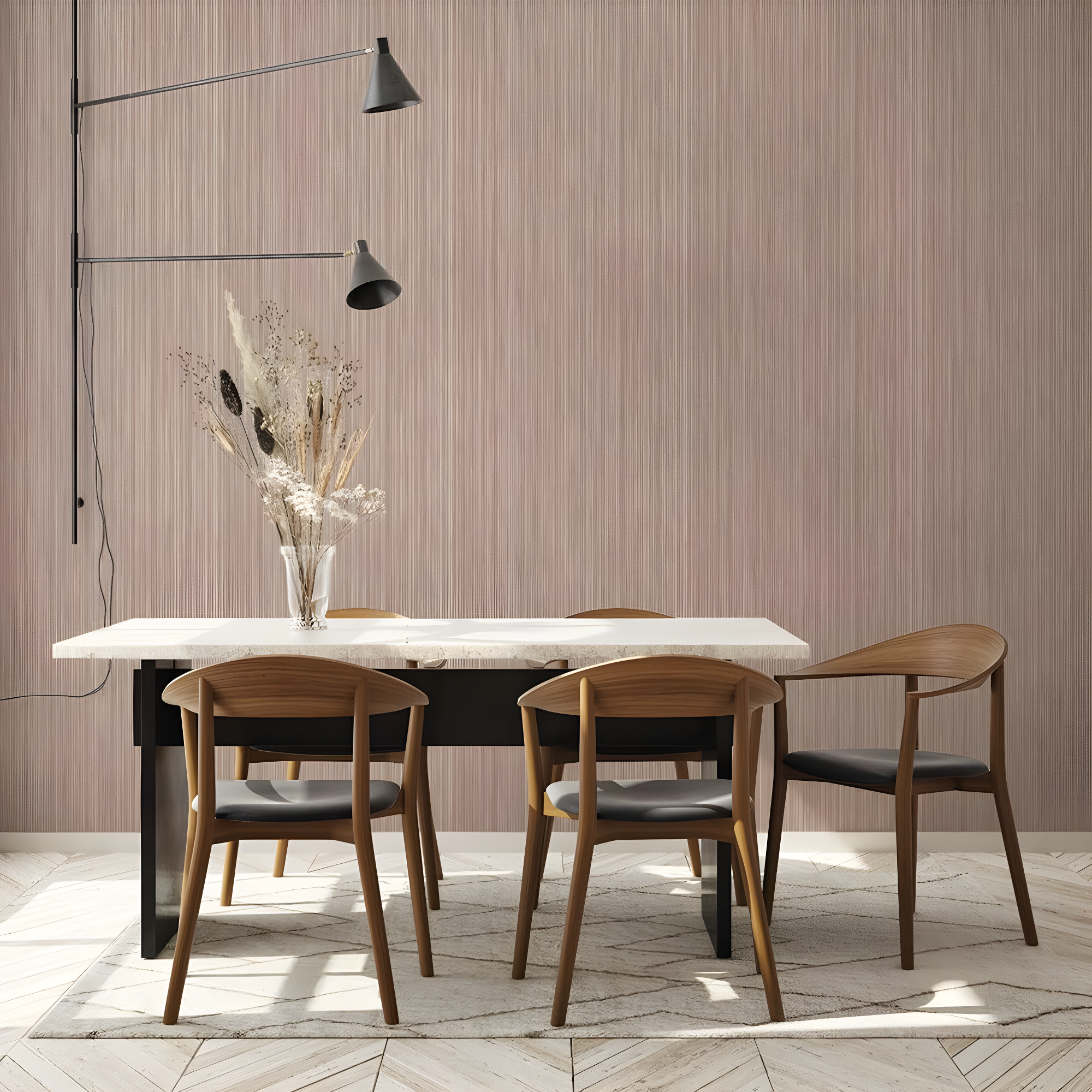 Tempaper & Co. 28 sq ft Faux Horizontal Grasscloth Removable Peel and Stick Wallpaper Textured Neutral : Vinyl, Self-Adhesive
